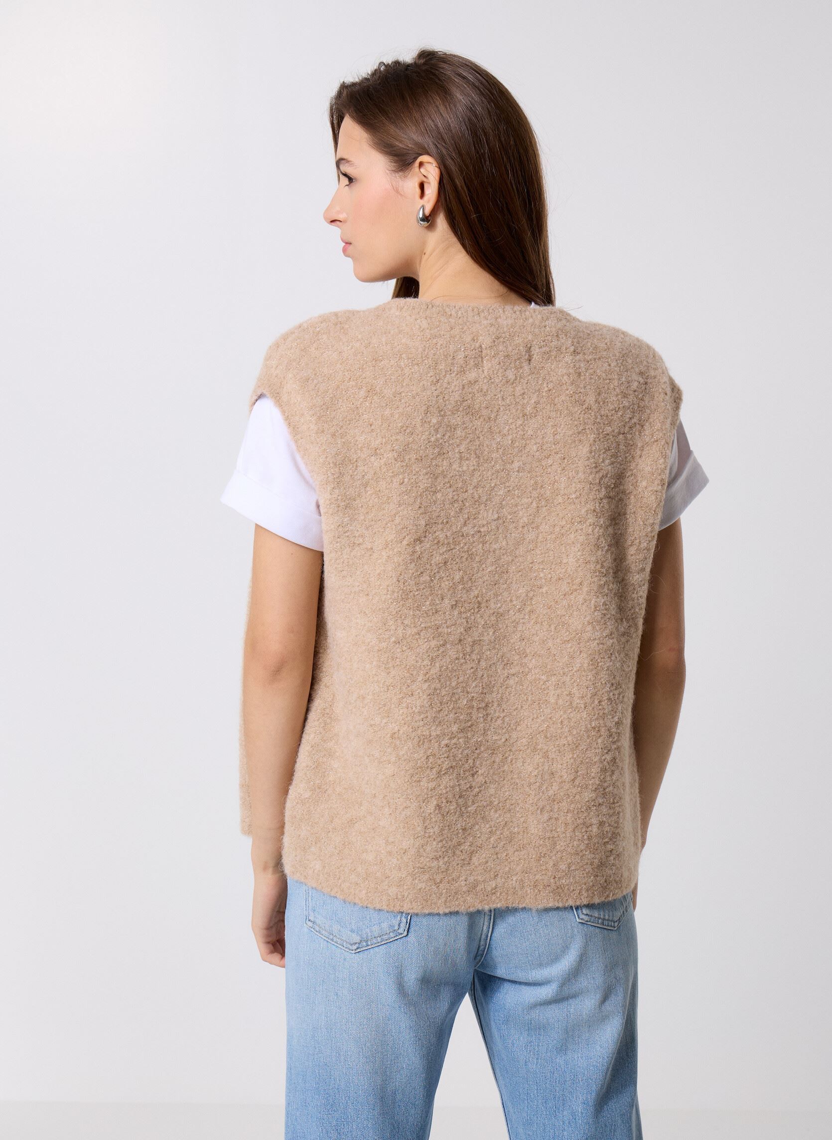 Vesten Achille dames beige Des Petits Hauts Vesten Achille dames beige Loup