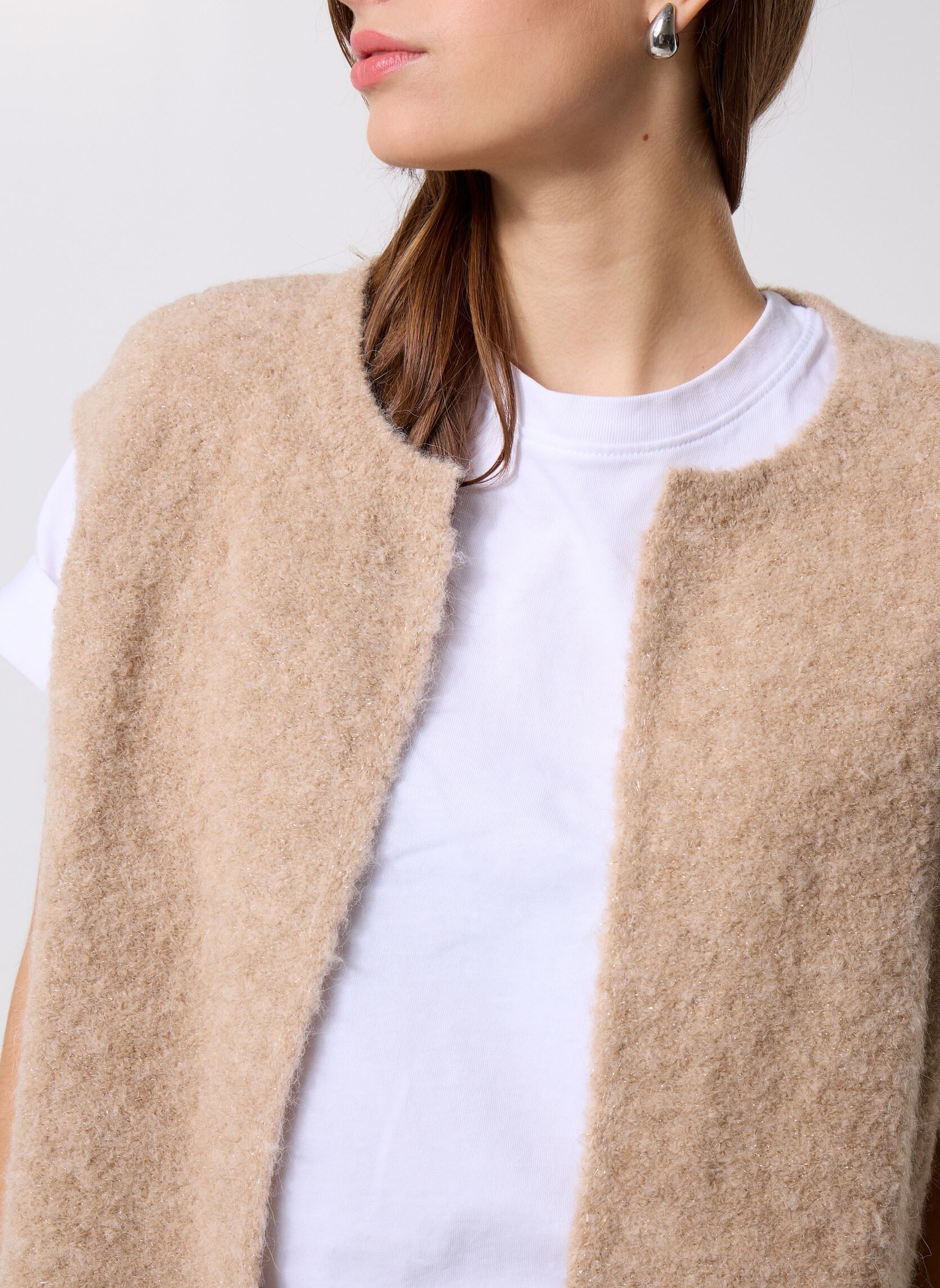 Des Petits Hauts Gilets Gilet - Alfa femme beige