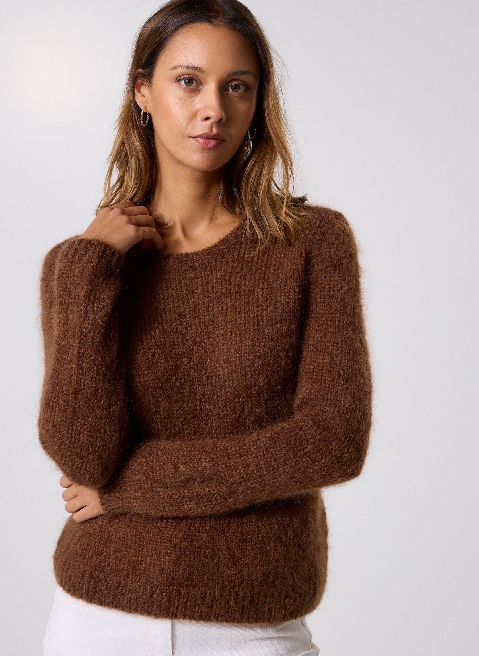 Des Petits Hauts Pulls Pull - Chouky femme marron | France