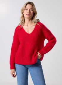 Pullover Charlie damen rot Des Petits Hauts Pullover Charlie damen rot Carmin