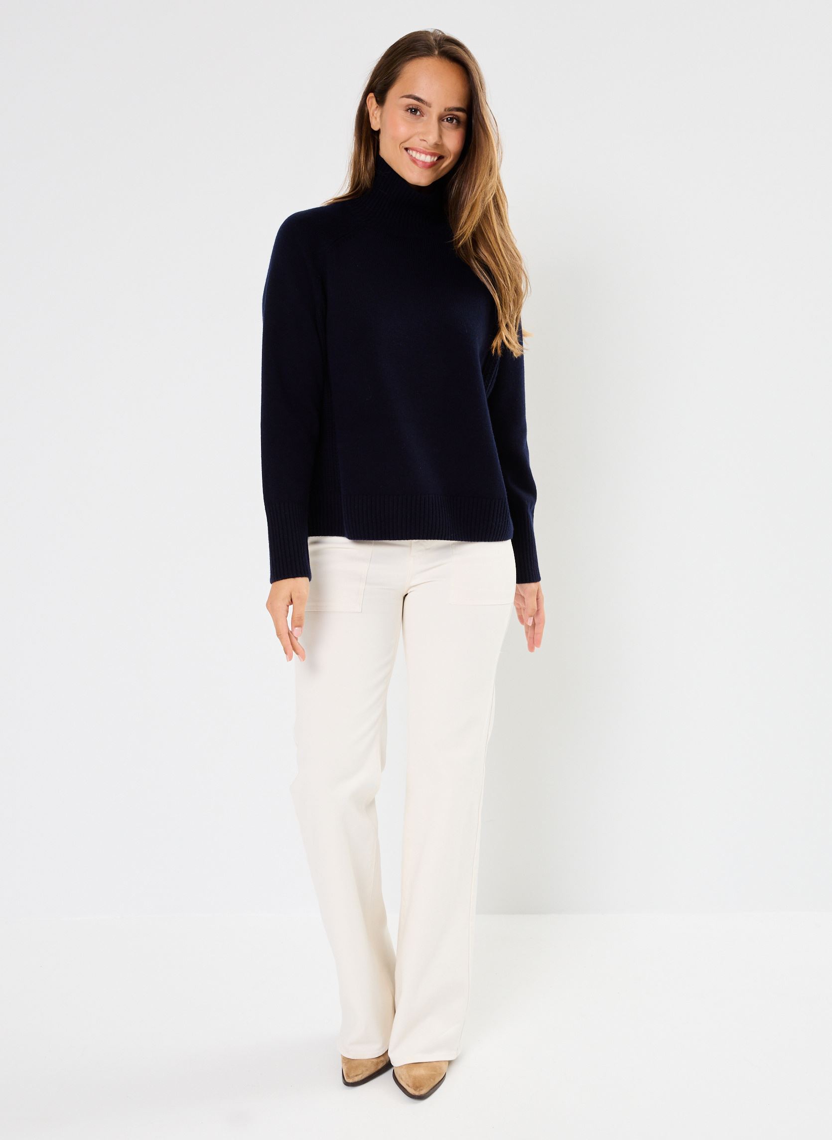 Truien Aramis dames blauw Des Petits Hauts Truien Aramis dames blauw MARINE