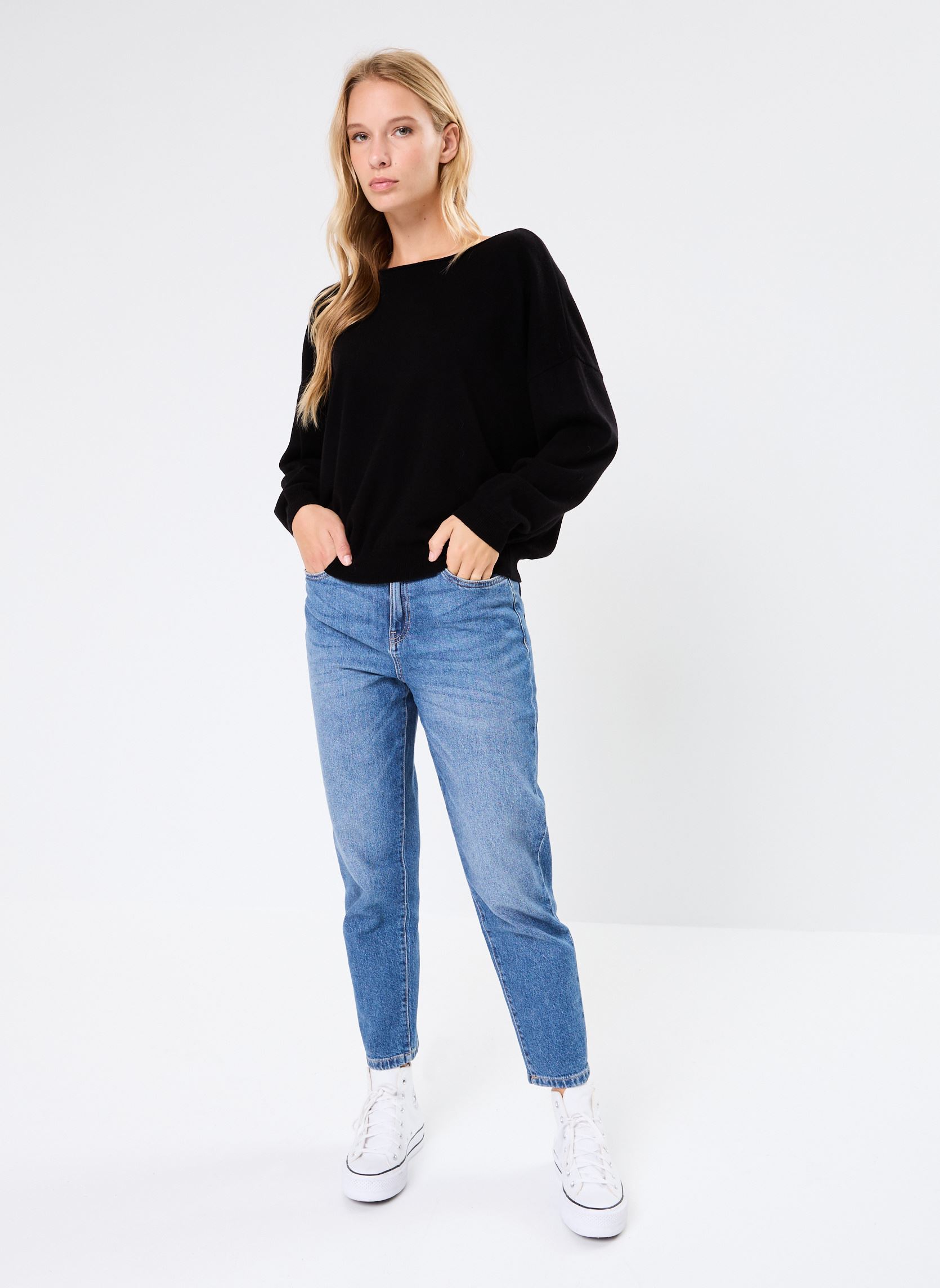 Truien Aragone dames zwart Des Petits Hauts Truien Aragone dames zwart NOIR