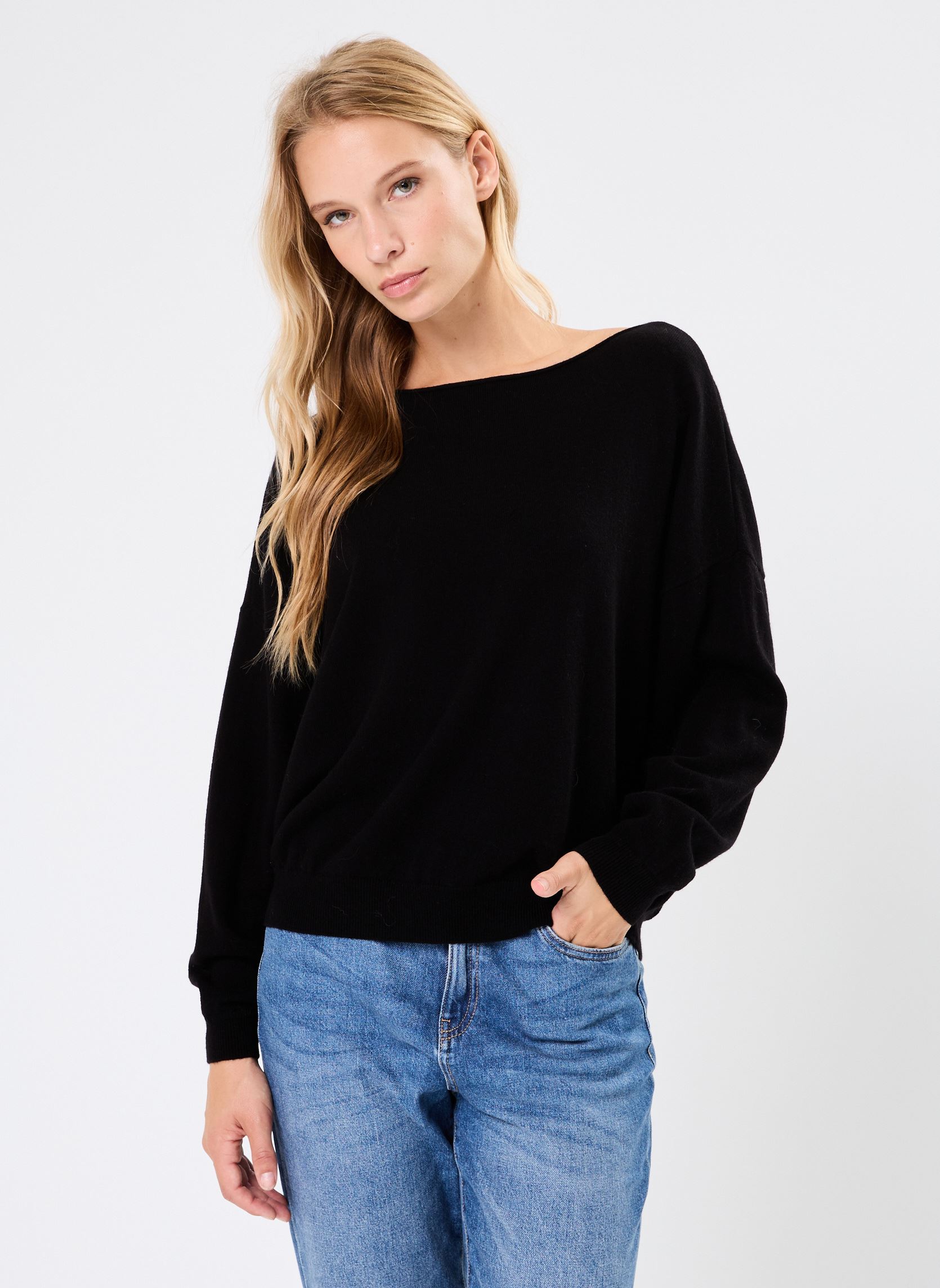 Truien Aragone dames zwart Des Petits Hauts Truien Aragone dames zwart NOIR