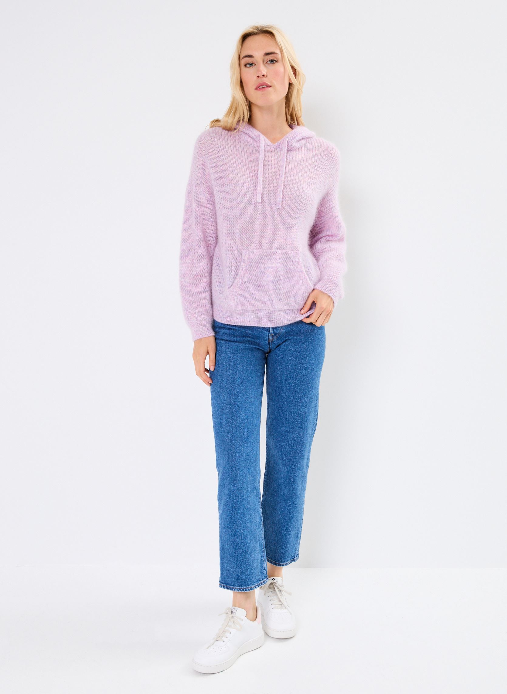 Kapuzenpullover Bulotte damen violett Des Petits Hauts Kapuzenpullover Bulotte damen violett Petale Chine