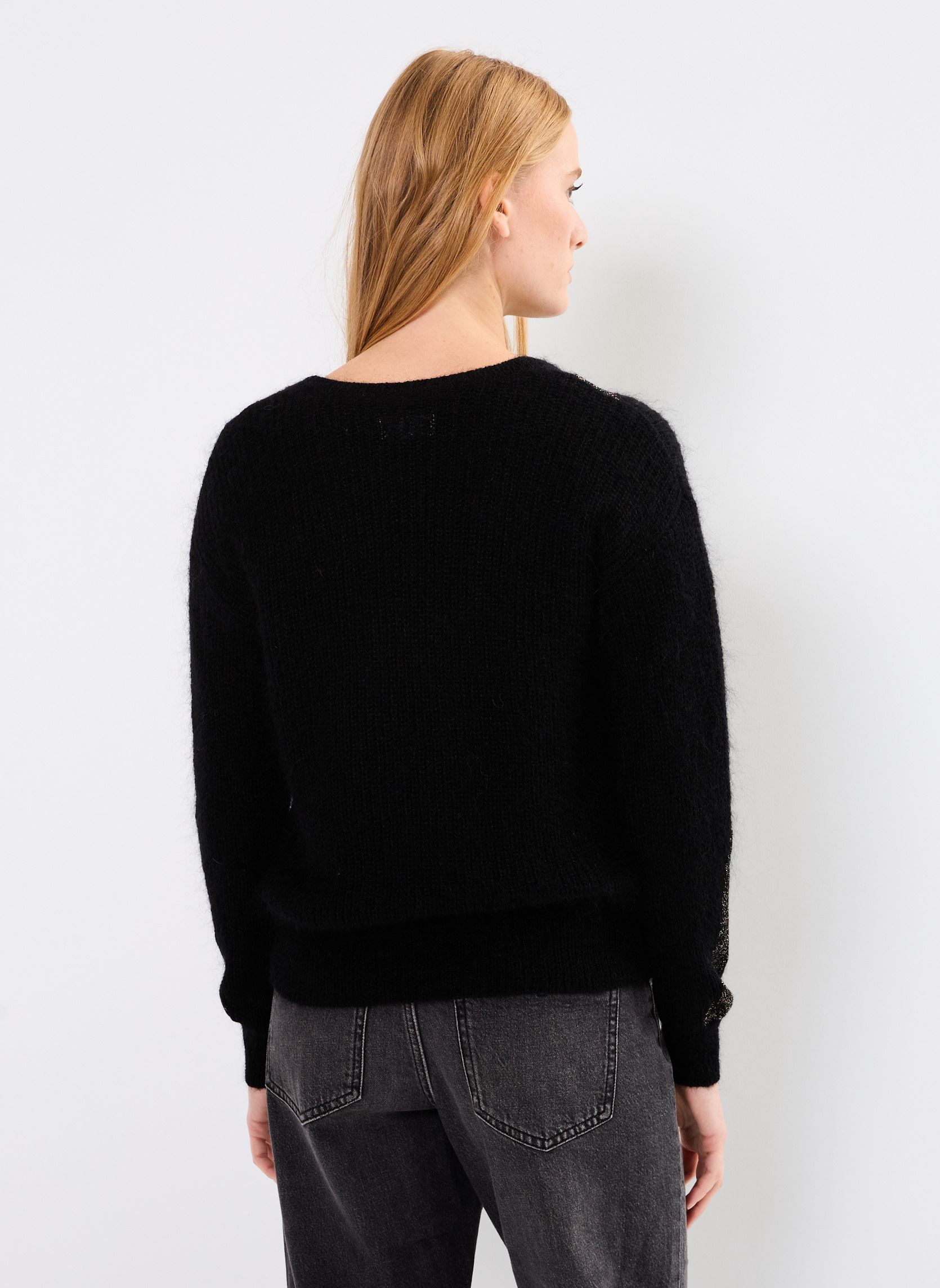 Pullover Bulane damen schwarz Des Petits Hauts Pullover Bulane damen schwarz Noir