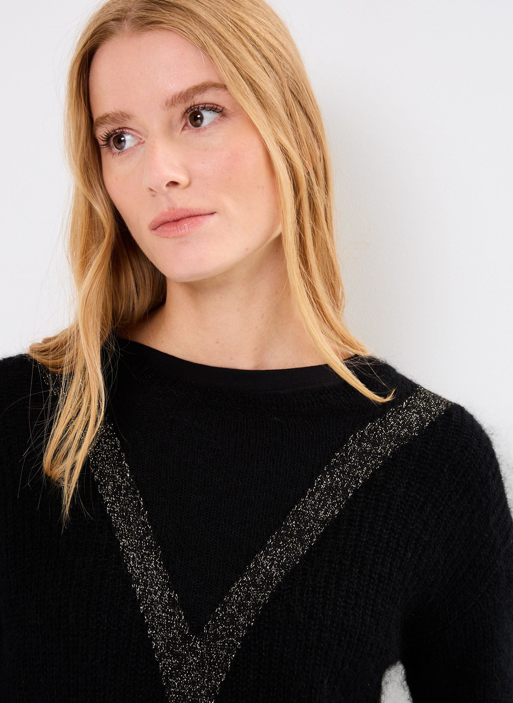 Pullover Bulane damen schwarz Des Petits Hauts Pullover Bulane damen schwarz Noir