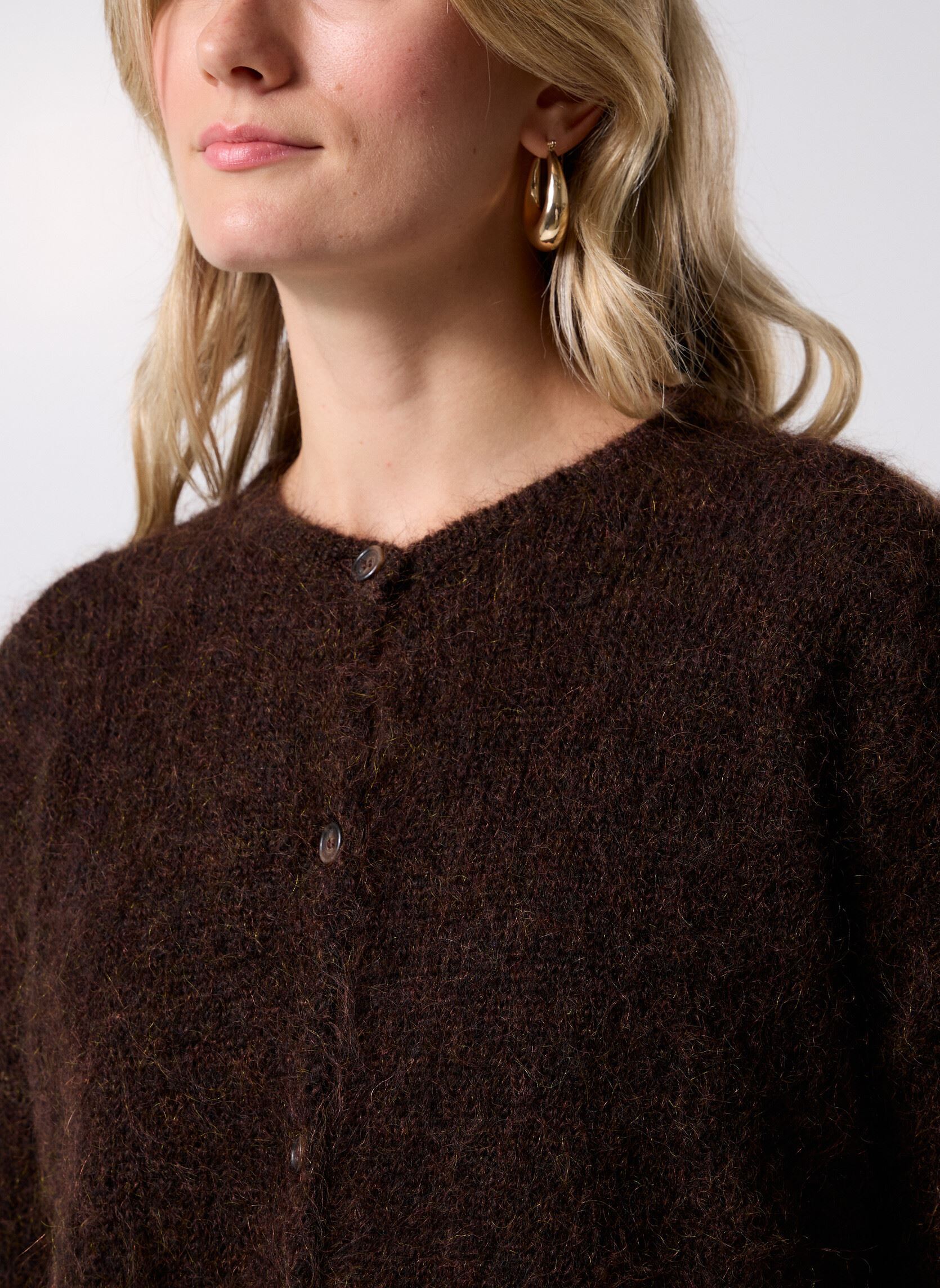 Strickjacken und Westen Bea damen braun Des Petits Hauts Strickjacken und Westen Bea damen braun Coffee