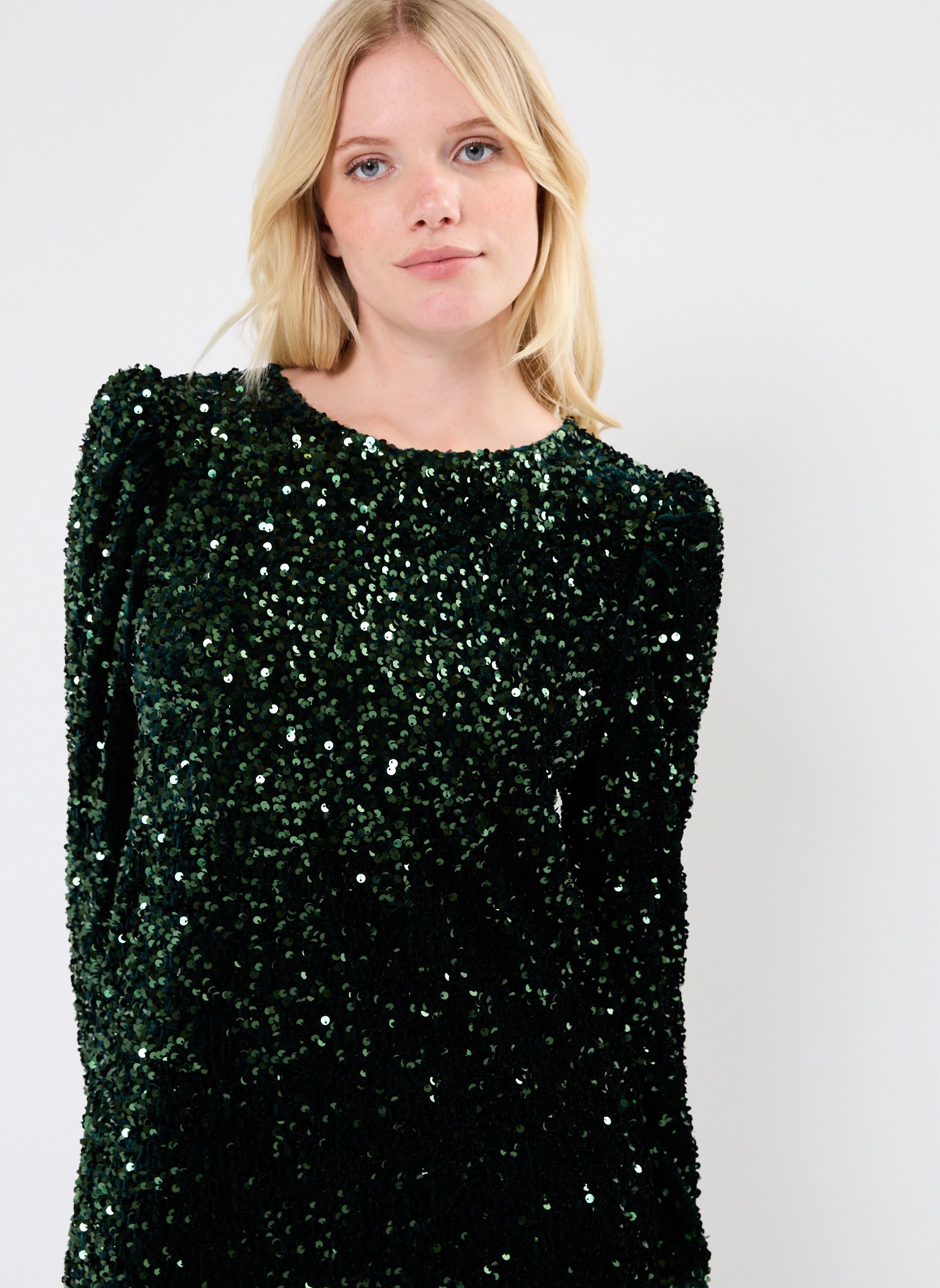 Jurken Ysoline dames groen Des Petits Hauts Jurken Ysoline dames groen EPICEA