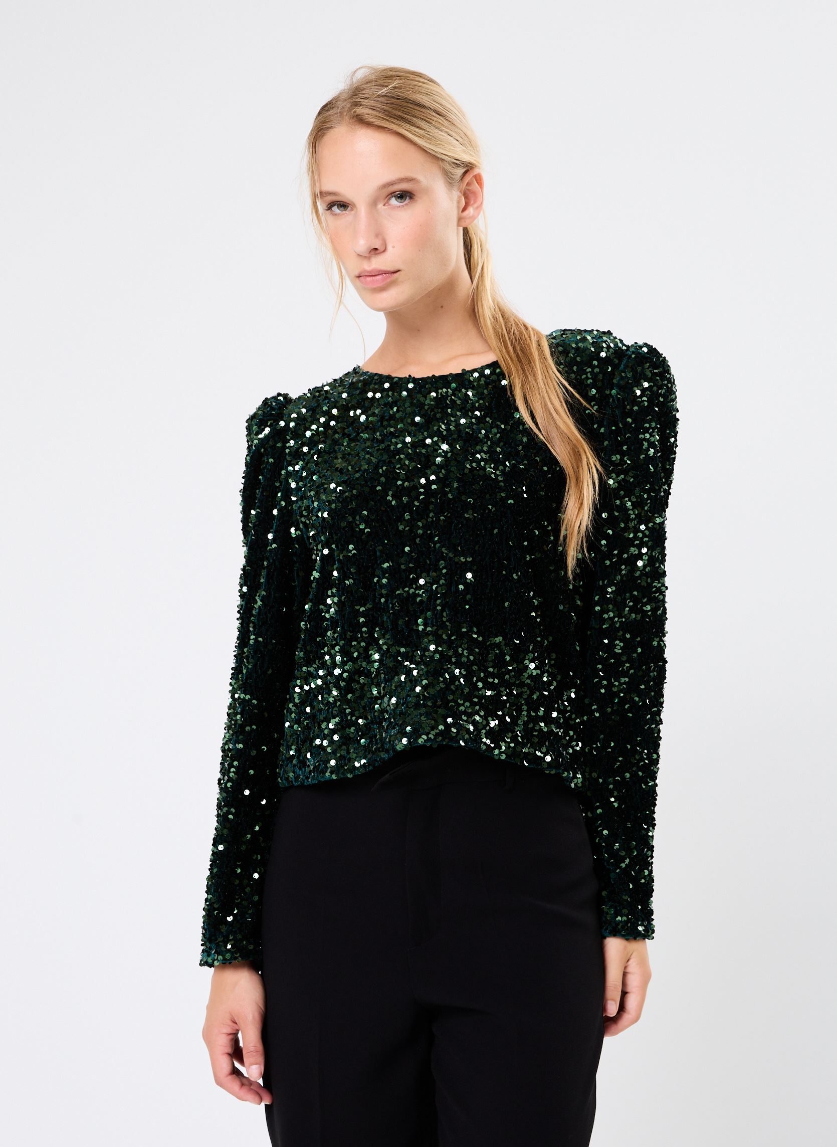 Langarm-Blusen Jackson damen grün Des Petits Hauts Langarm-Blusen Jackson damen grün EPICEA