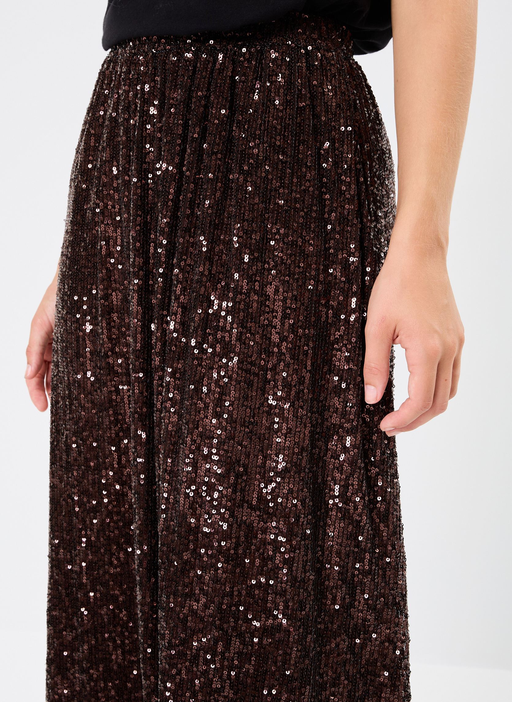 Halflange rokken Severine dames bruin Des Petits Hauts Halflange rokken Severine dames bruin ours