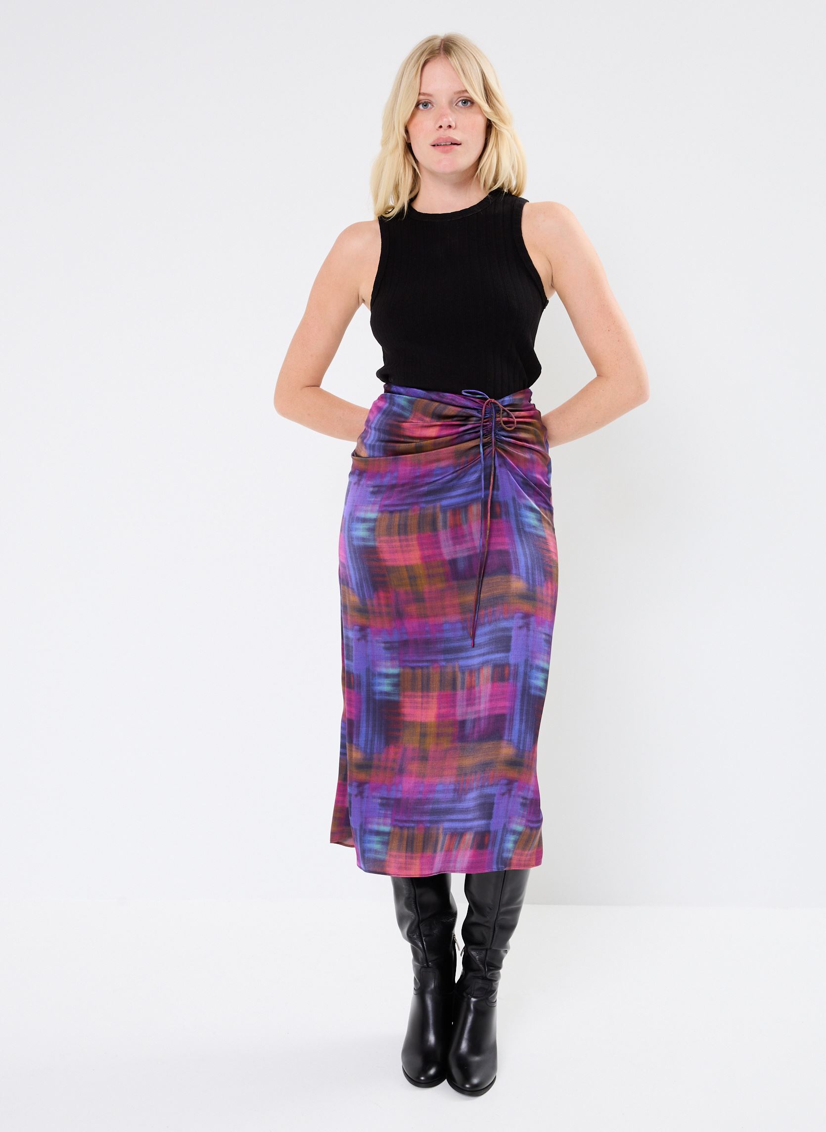 Jupe SANDRO Femme T2 pas cher en Achat - Vente Jupe SANDRO Femme T2 pas cher en Achat - Vente
