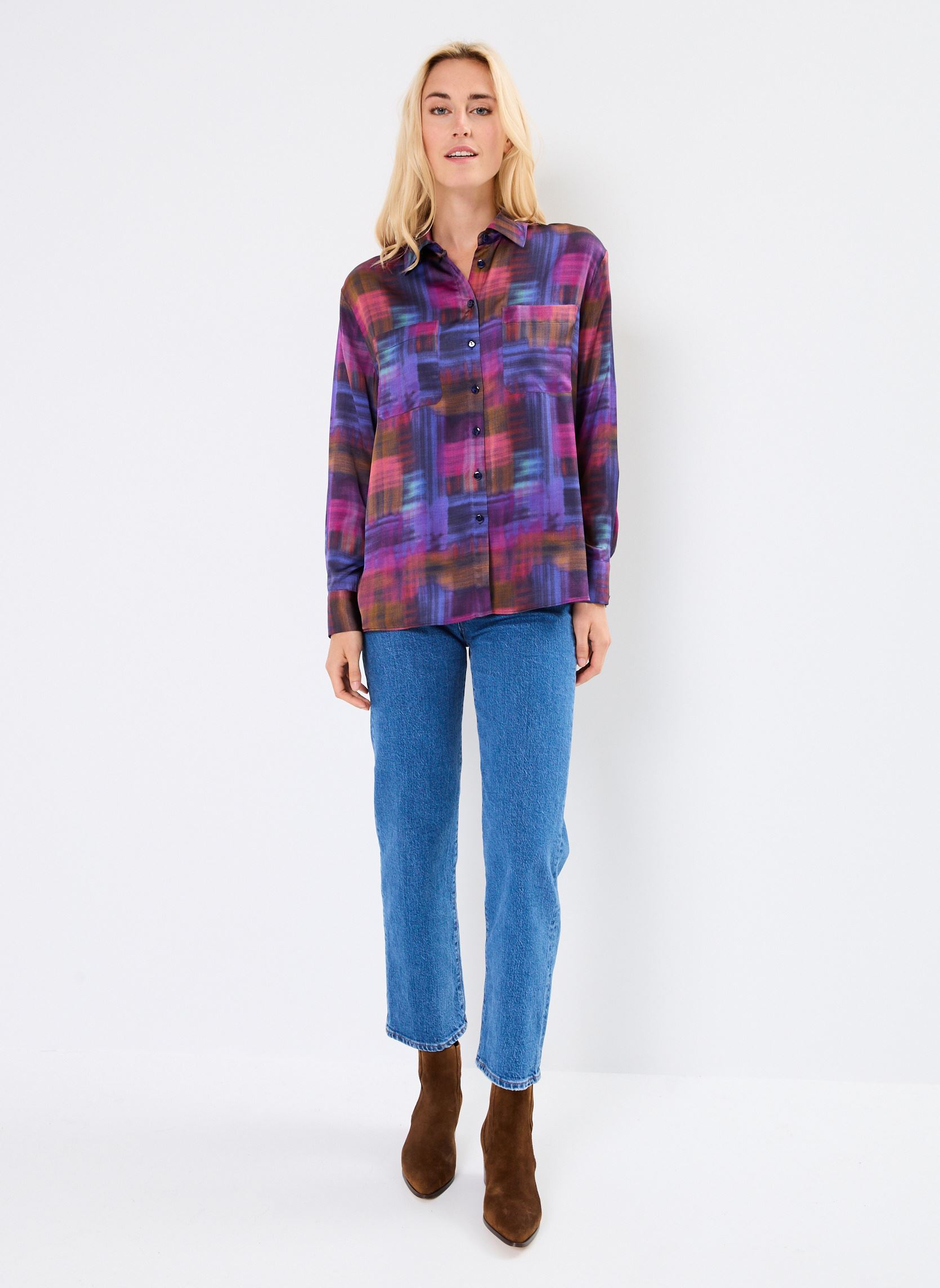 Chemises manches longues Evan femme multicolore Des Petits Hauts Chemises manches longues Evan femme multicolore Anoki