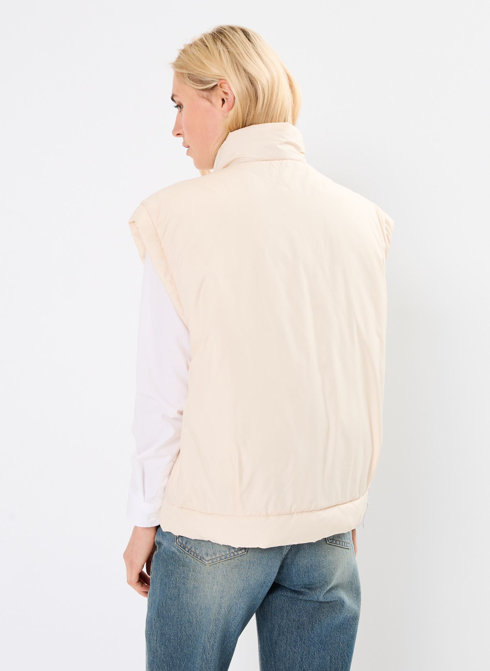 Chaquetas sin mangas Neletta mujer beige Des Petits Hauts Chaquetas sin mangas Neletta mujer beige Creme