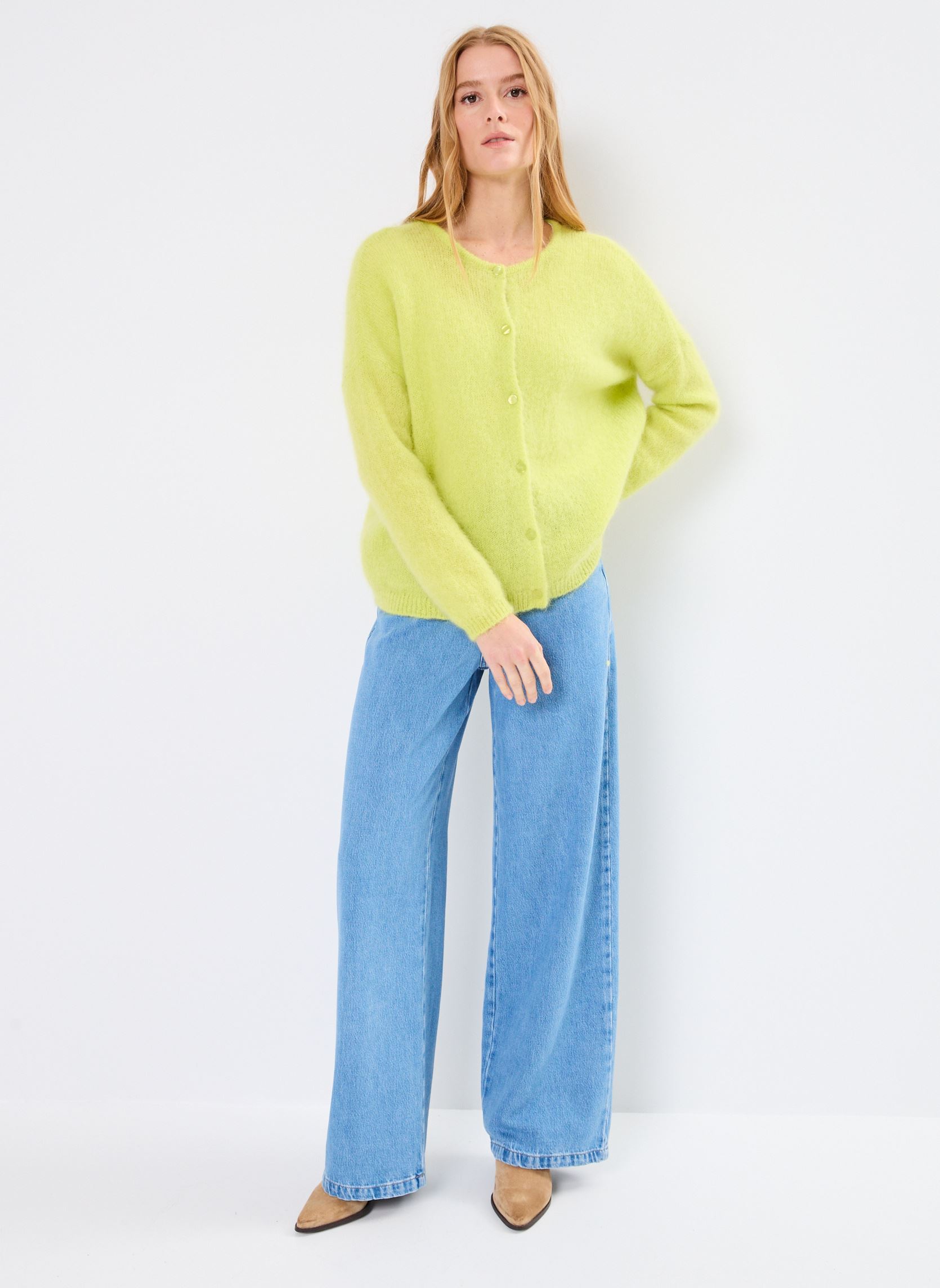 Weite Jeans Louela damen blau Des Petits Hauts Weite Jeans Louela damen blau Bleach