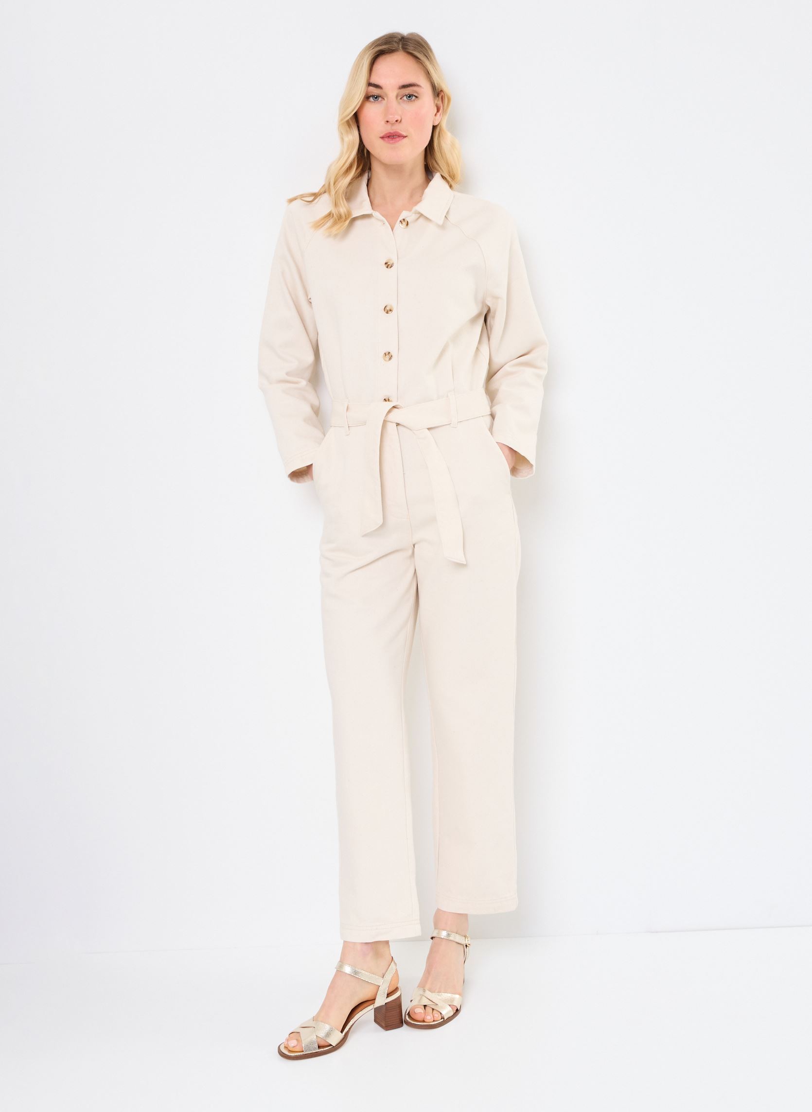 Jumpsuits Loustik damen beige Des Petits Hauts Jumpsuits Loustik damen beige Ecru