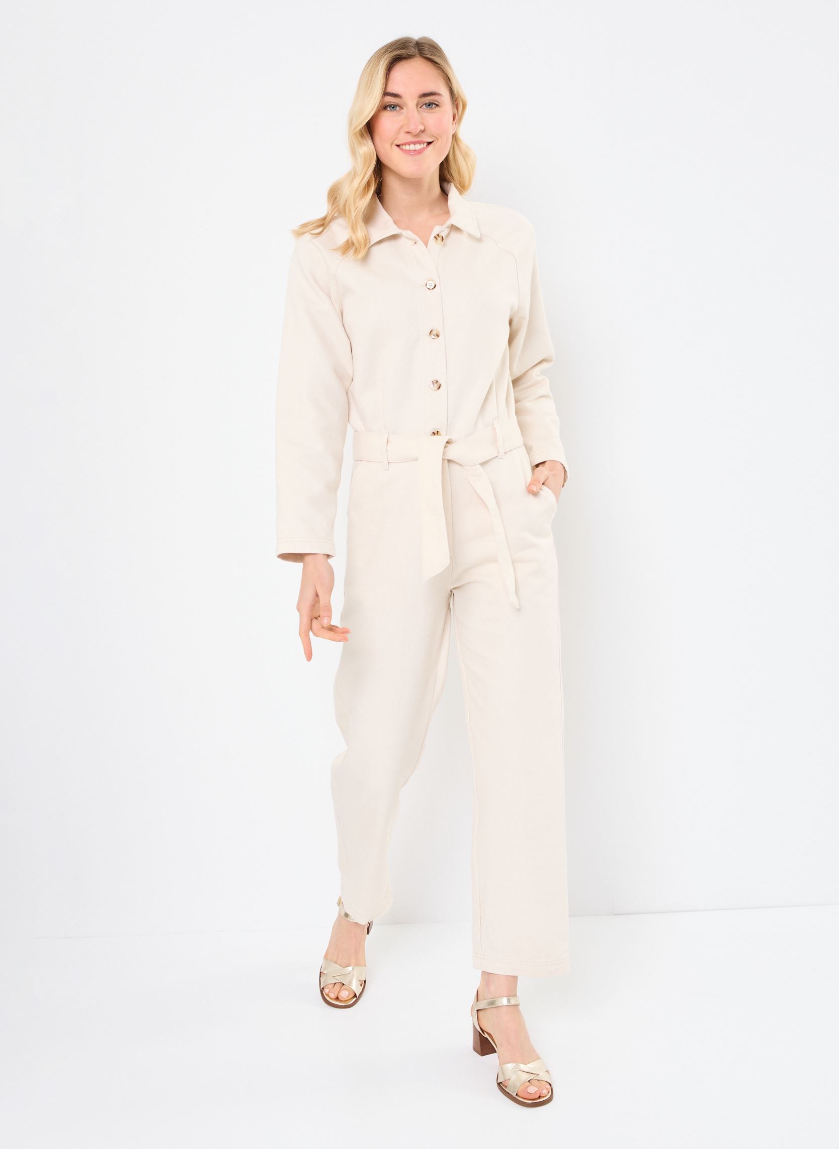 Jumpsuits Loustik damen beige Des Petits Hauts Jumpsuits Loustik damen beige Ecru