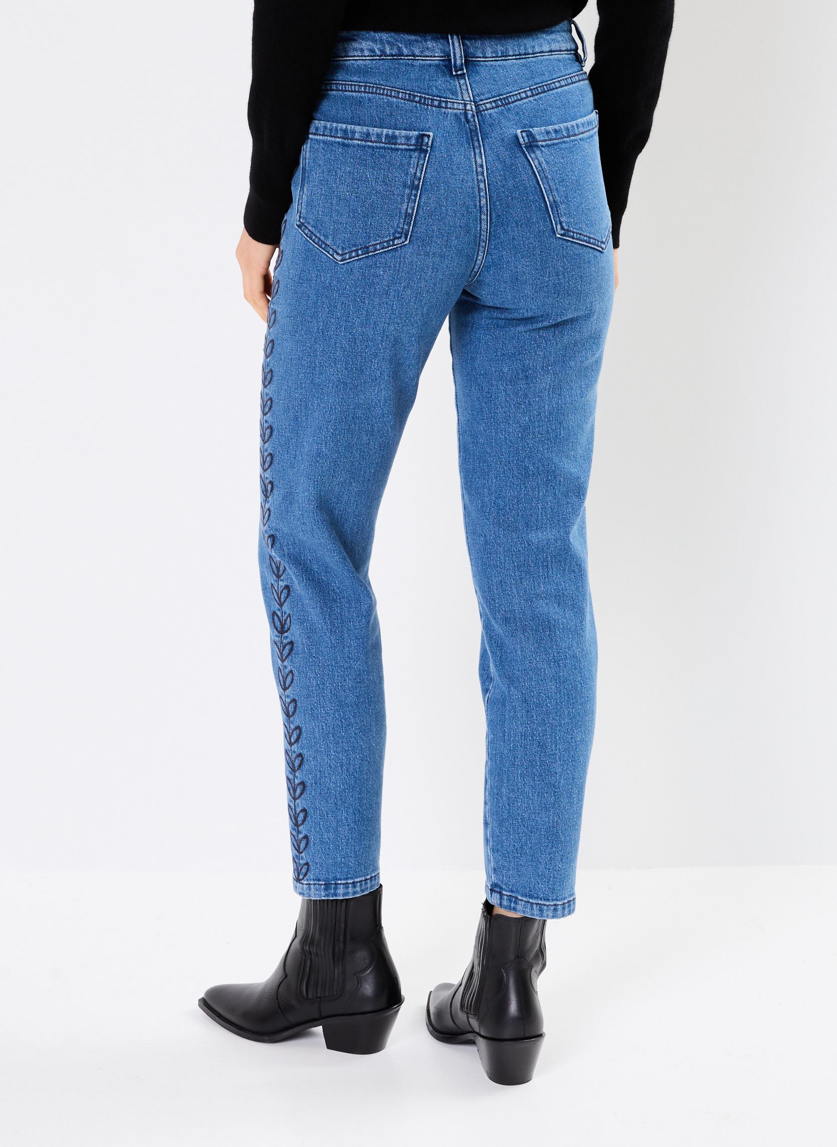 Rechte jeans / Straight Leg Jeans Louisetta dames blauw Des Petits Hauts Rechte jeans / Straight Leg Jeans Louisetta dames blauw MIDDLE BLUE