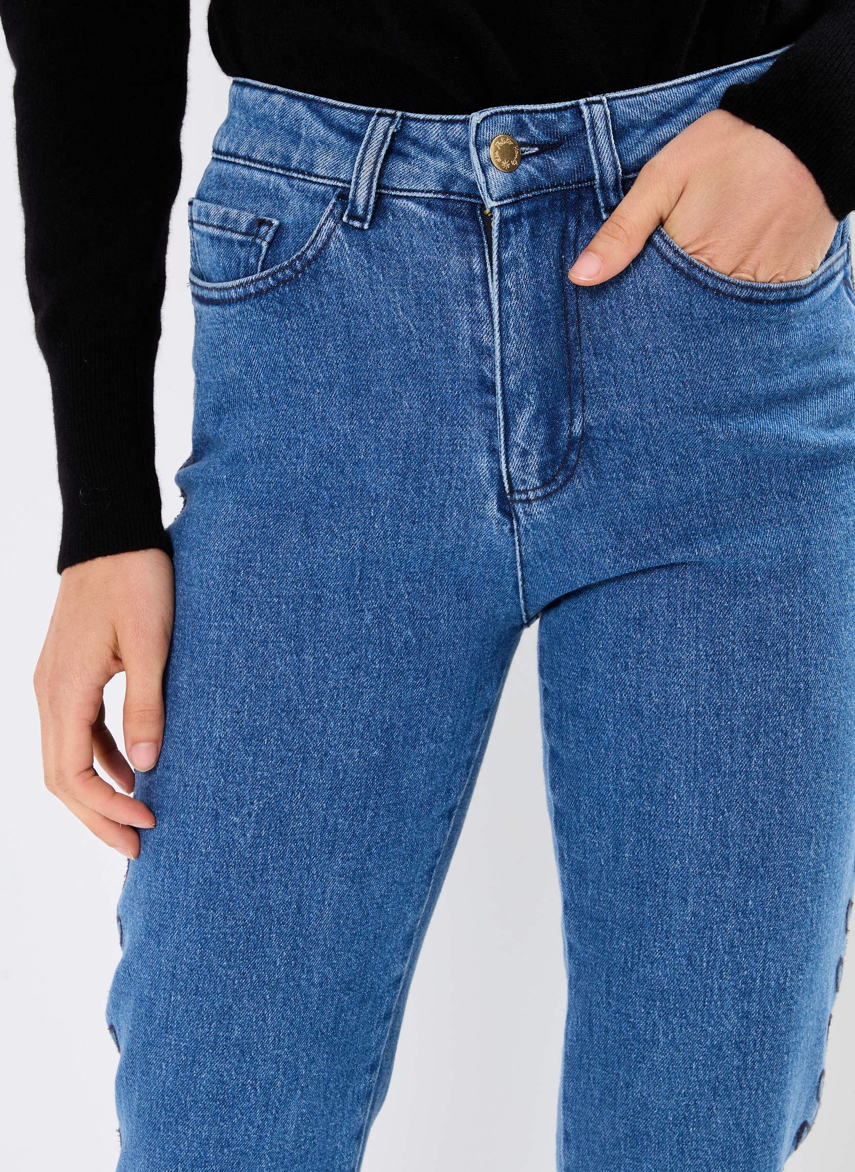 Rechte jeans / Straight Leg Jeans Louisetta dames blauw Des Petits Hauts Rechte jeans / Straight Leg Jeans Louisetta dames blauw MIDDLE BLUE