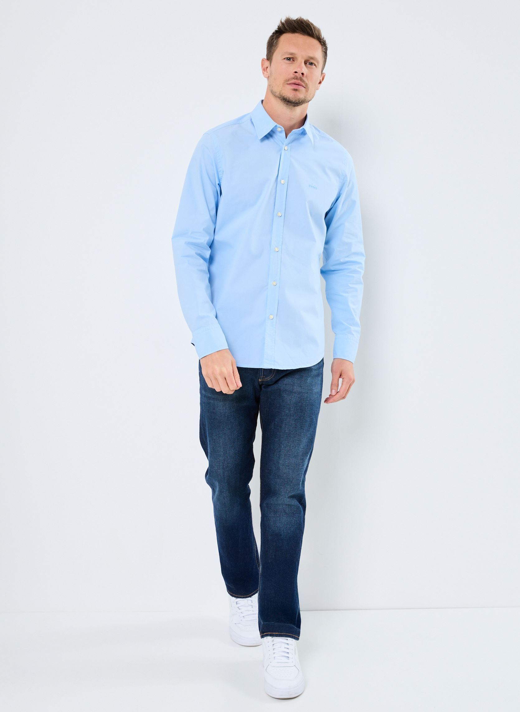 Hemden Relegant_6_M herren blau BOSS Hemden Relegant_6_M herren blau 460-OPEN BLUE