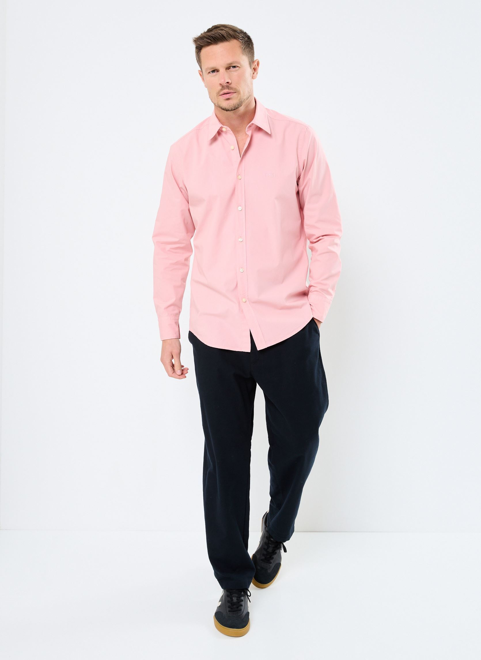 Hemden Relegant_6_M herren rosa BOSS Hemden Relegant_6_M herren rosa 694-Open Pink