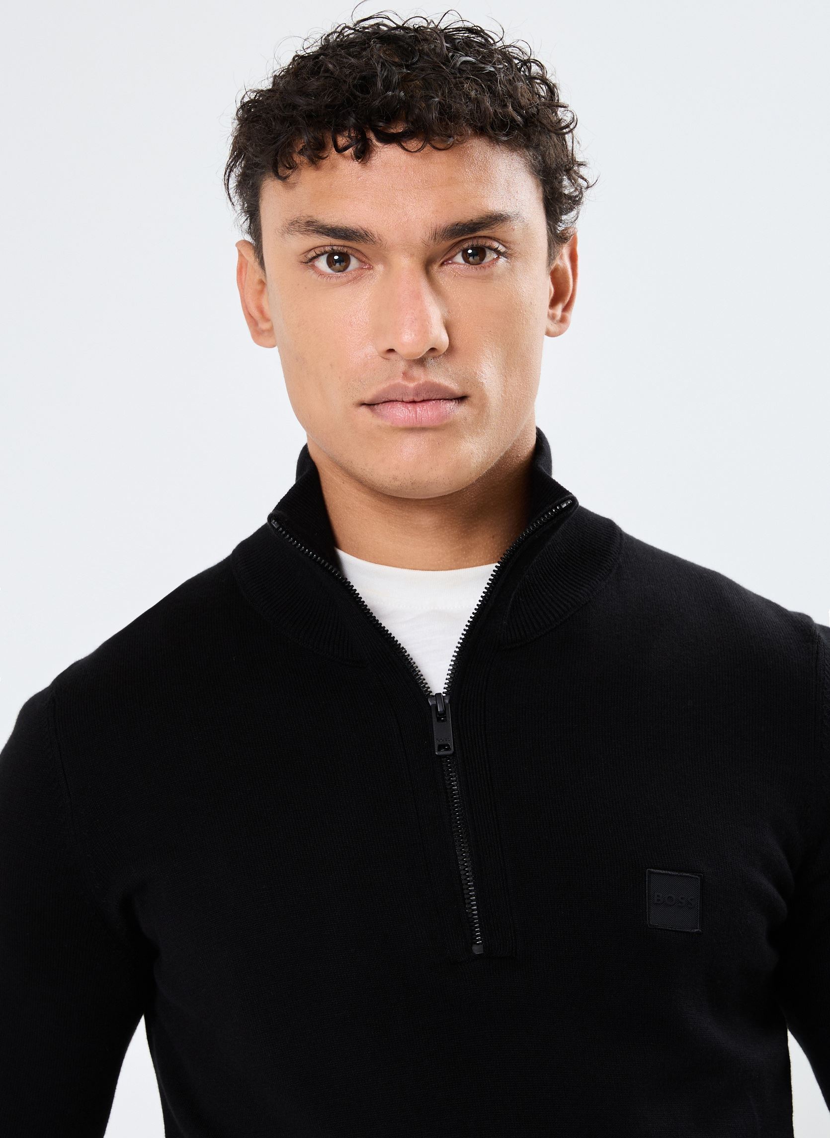 Pulls Kanobix_S homme noir BOSS Pulls Kanobix_S homme noir 001-Black