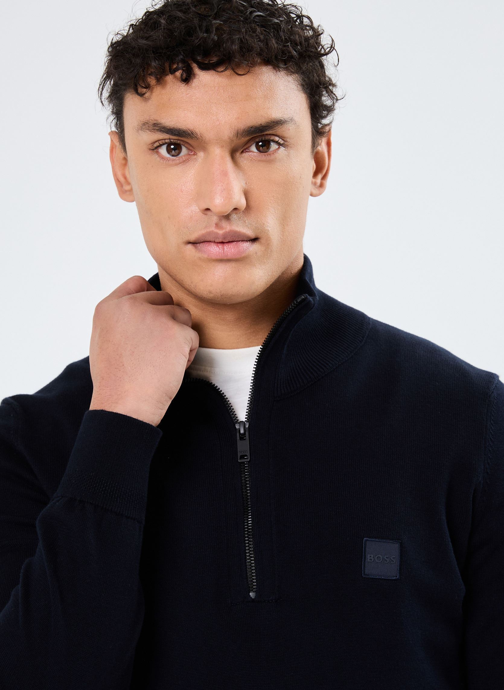 Pulls Kanobix_S homme bleu BOSS Pulls Kanobix_S homme bleu 404-Dark Blue
