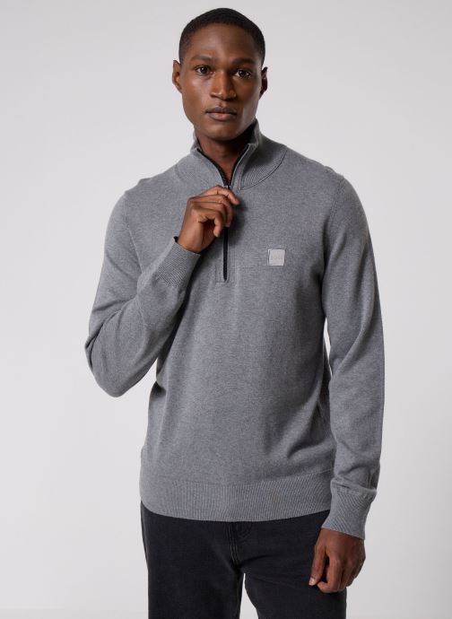 BOSS Pulls Kanobix_S homme gris