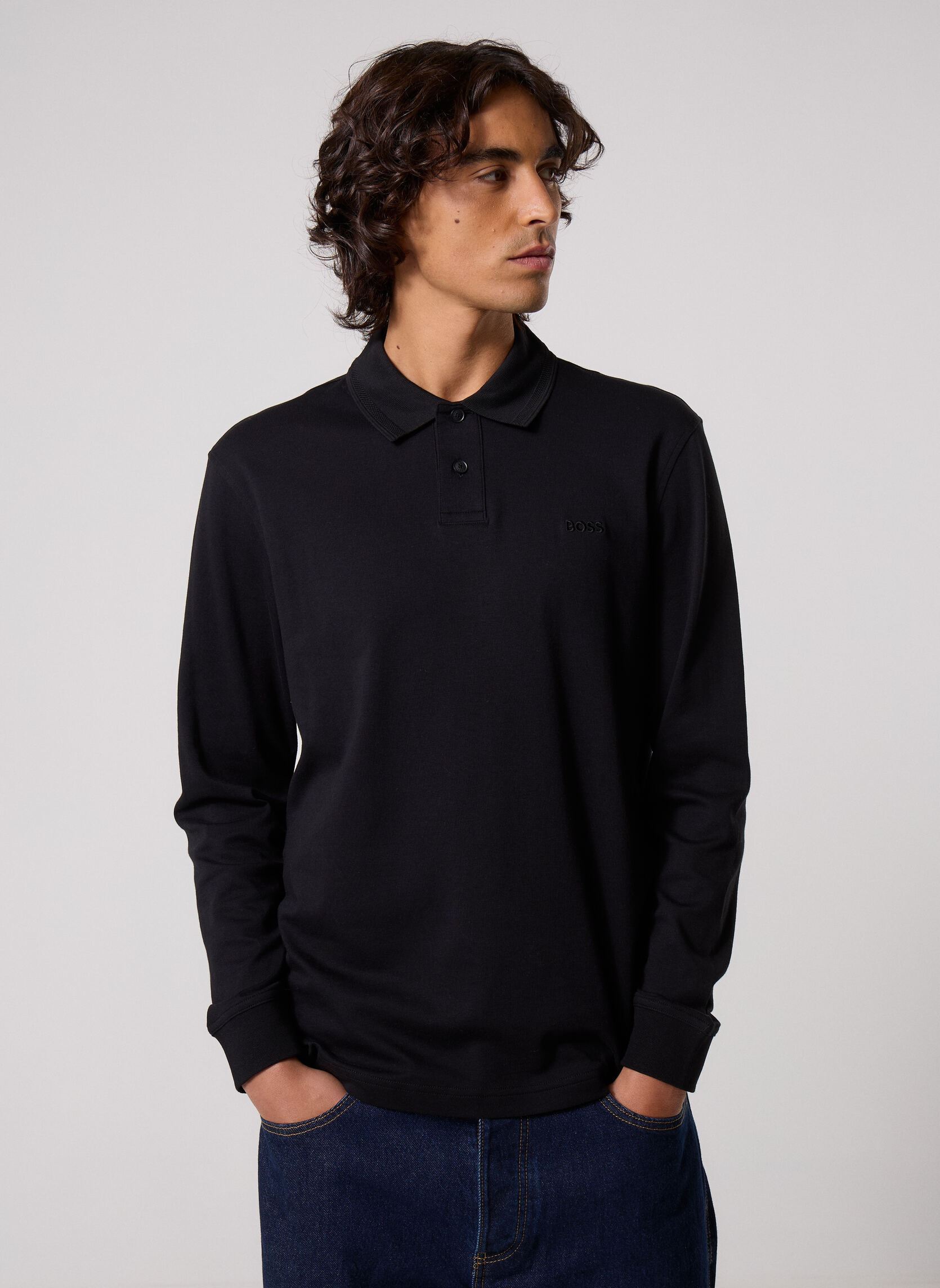 Vêtements BOSS Pe_interlock_long pour
