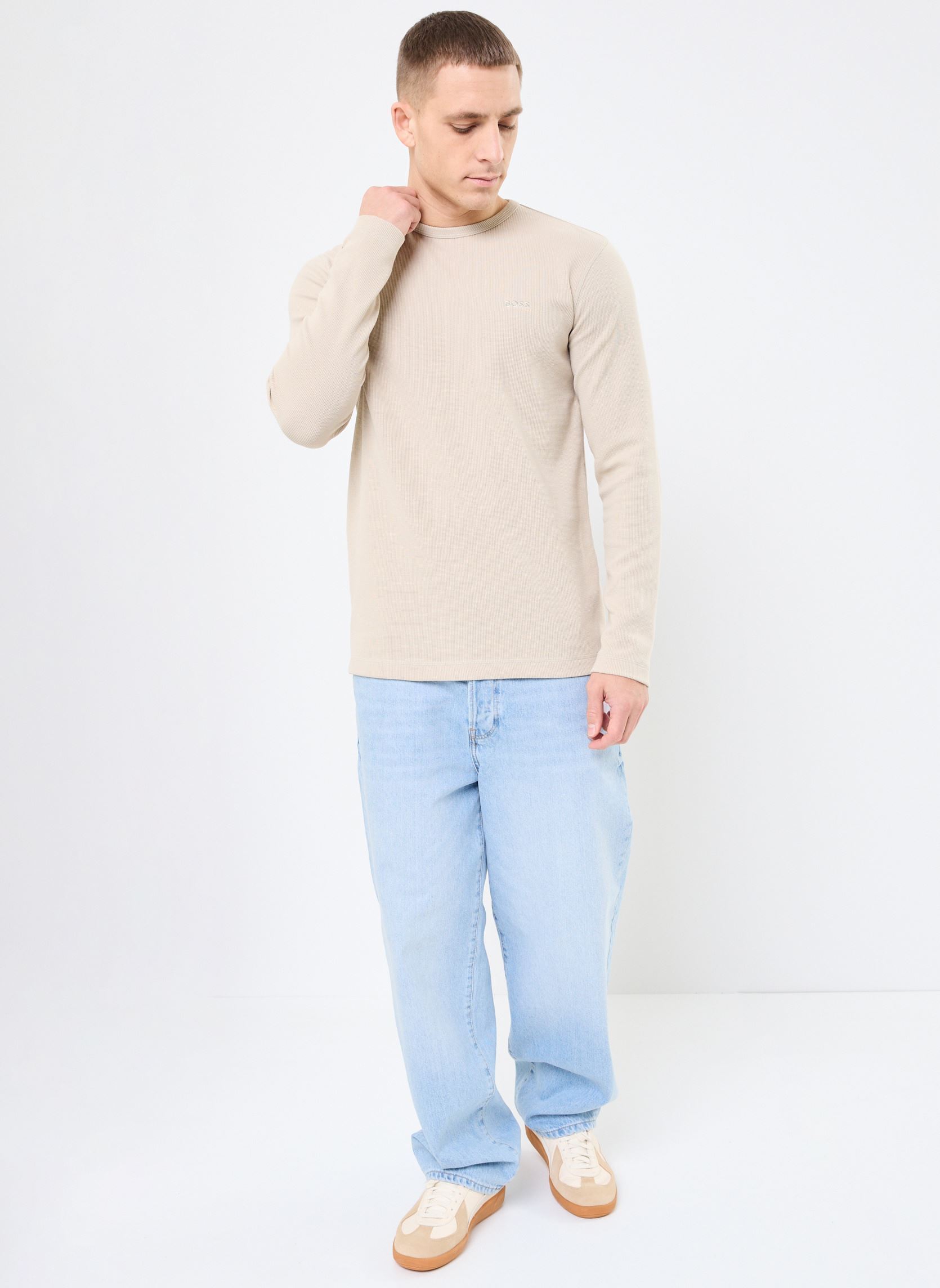 Tee-shirts manches longues Tempesto homme beige BOSS Tee-shirts manches longues Tempesto homme beige 271-LIGHT BEIGE