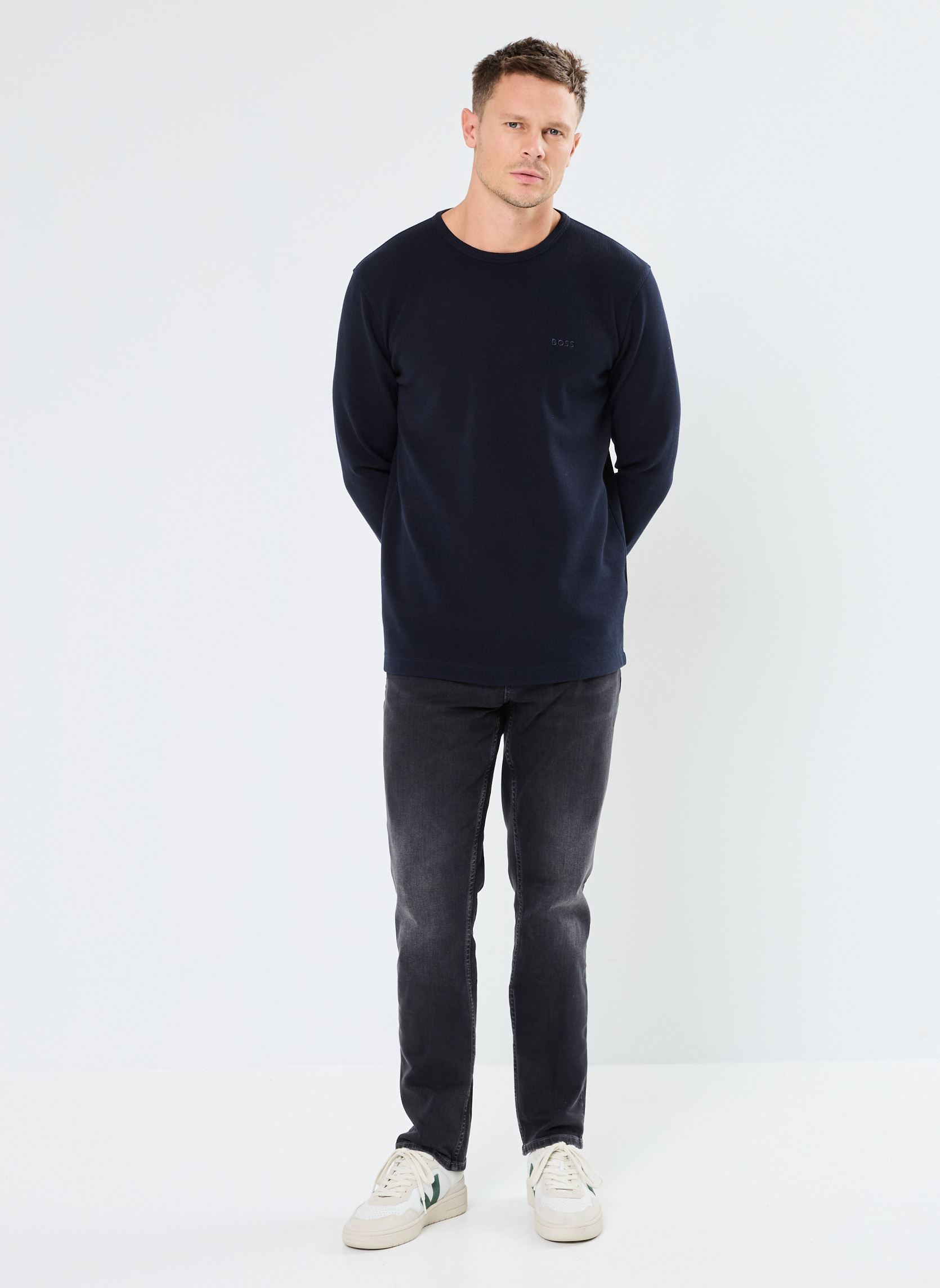 Tee-shirts manches longues Tempesto homme bleu BOSS Tee-shirts manches longues Tempesto homme bleu 404-DARK BLUE