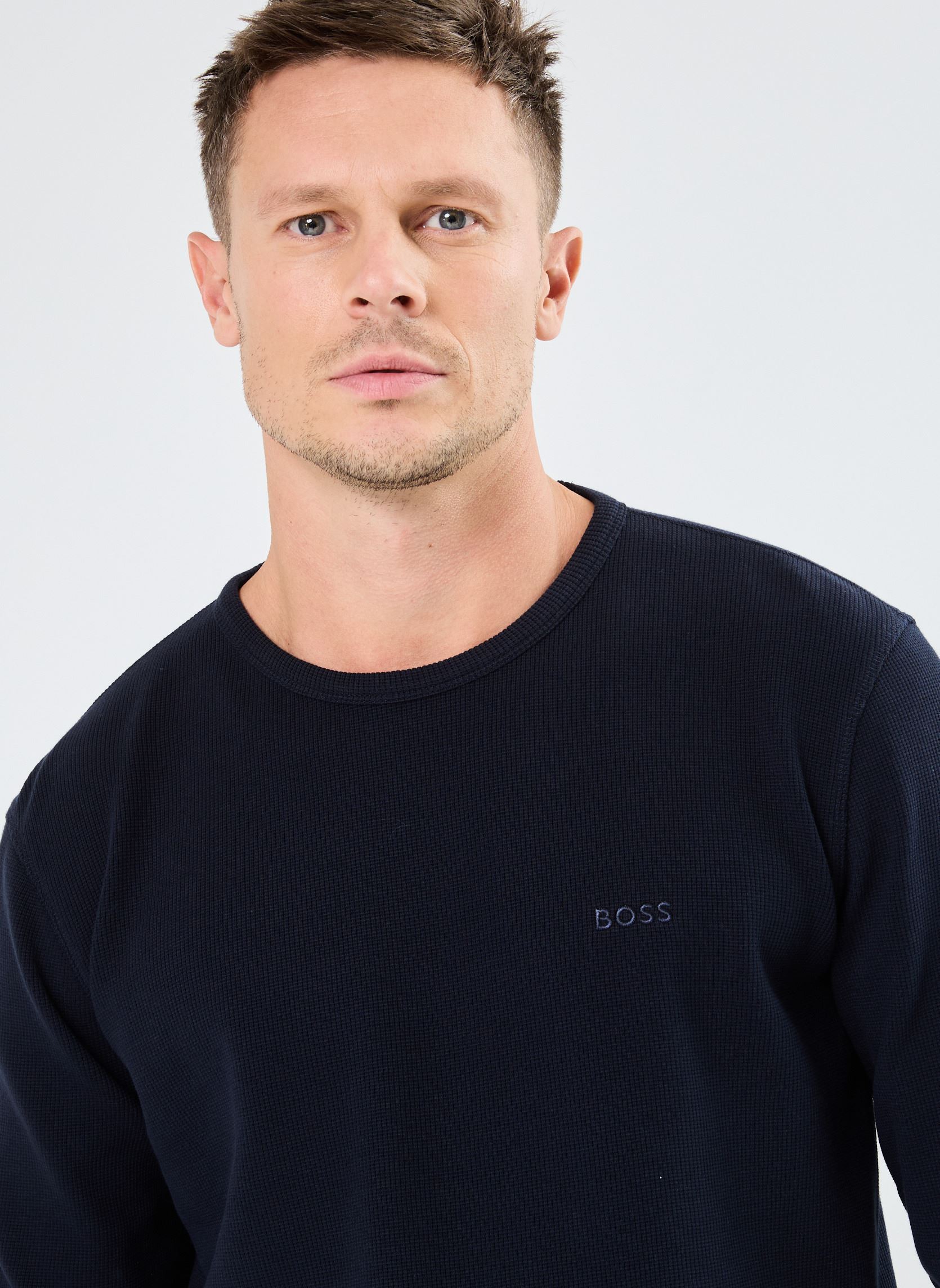 Tee-shirts manches longues Tempesto homme bleu BOSS Tee-shirts manches longues Tempesto homme bleu 404-DARK BLUE