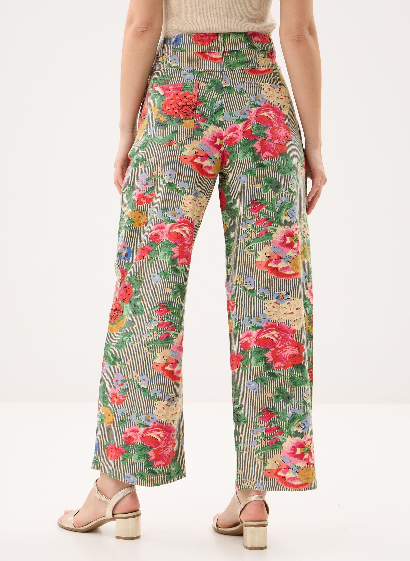 Pantalons larges PEPE femme multicolore Maison Hotel Pantalons larges PEPE femme multicolore Noir