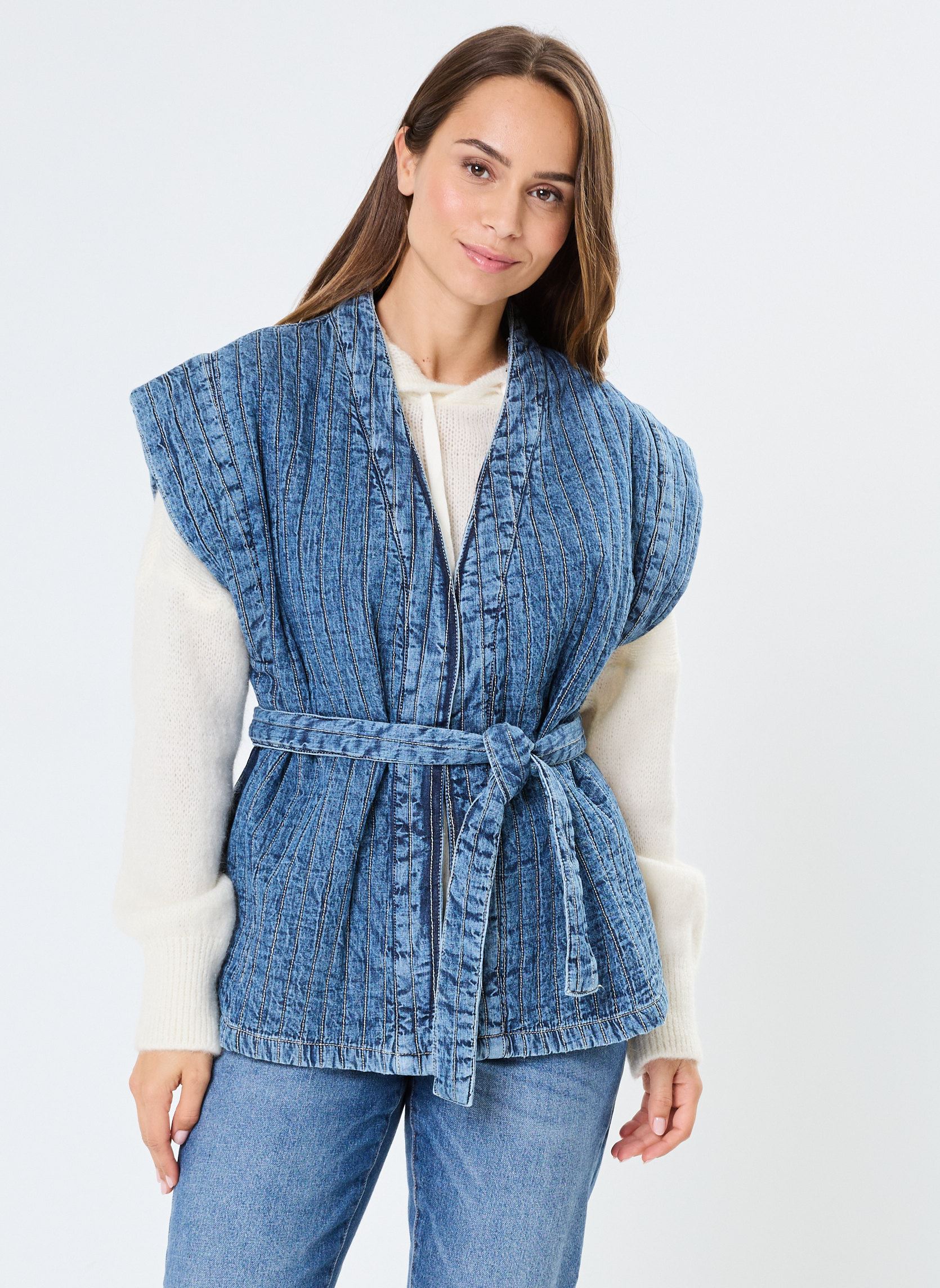 Spijkerjassen ELSA dames blauw Maison Hotel Spijkerjassen ELSA dames blauw BLUE MOON