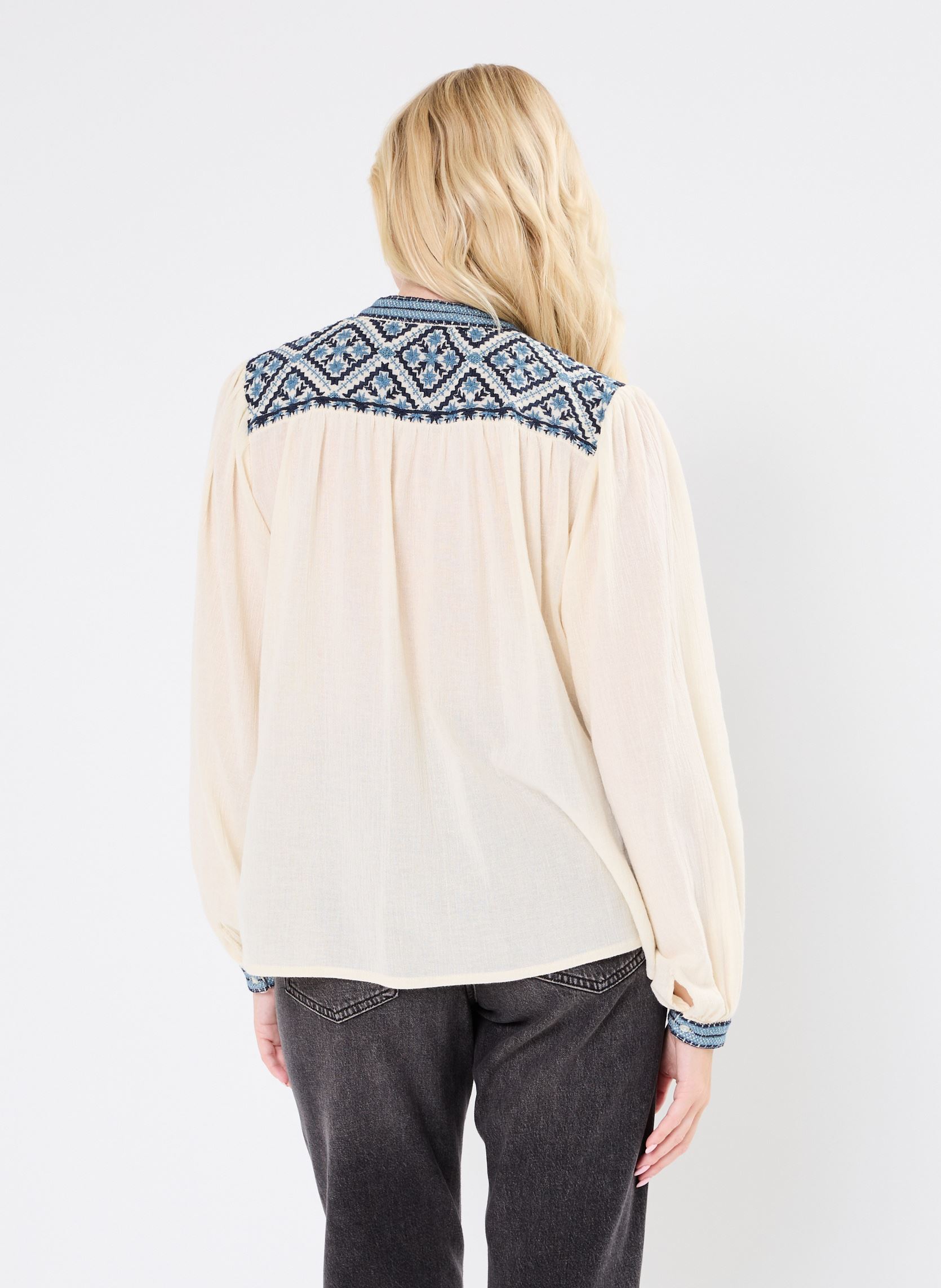 Blouses manches longues BETH femme blanc Maison Hotel Blouses manches longues BETH femme blanc Sapphire