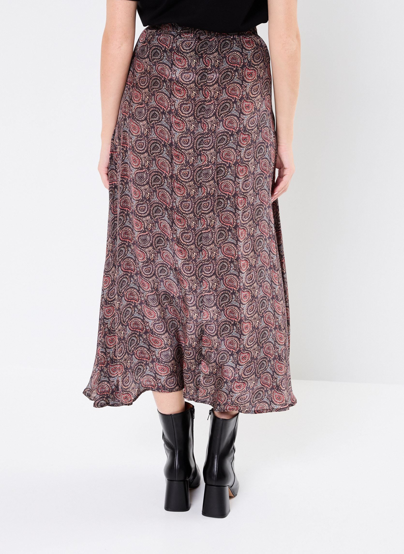 Jupes mi-longues LULU femme noir Maison Hotel Jupes mi-longues LULU femme noir STARRY NIGHT