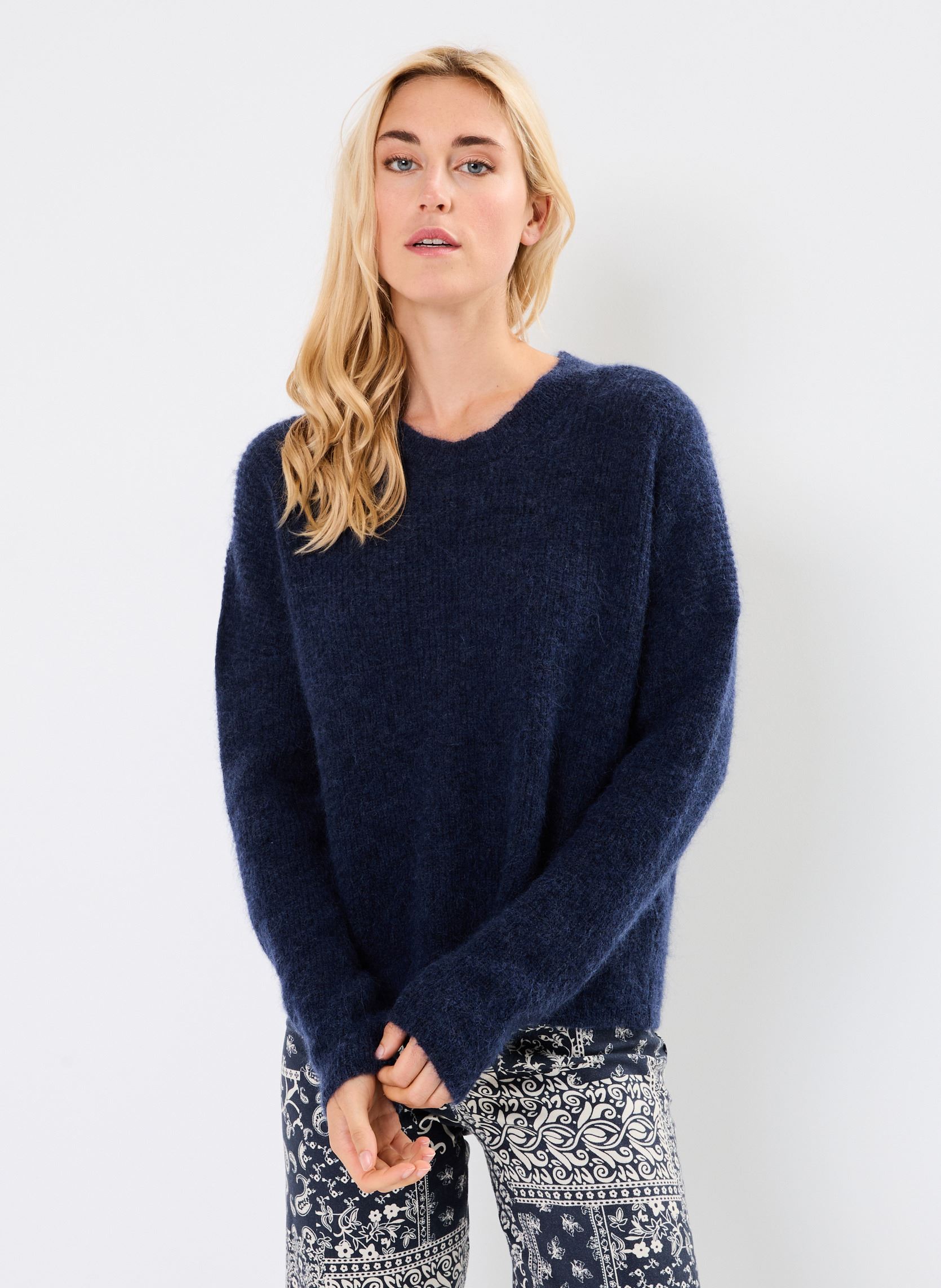 Pulls PHILIPPO femme bleu Maison Hotel Pulls PHILIPPO femme bleu BLUEBERRY