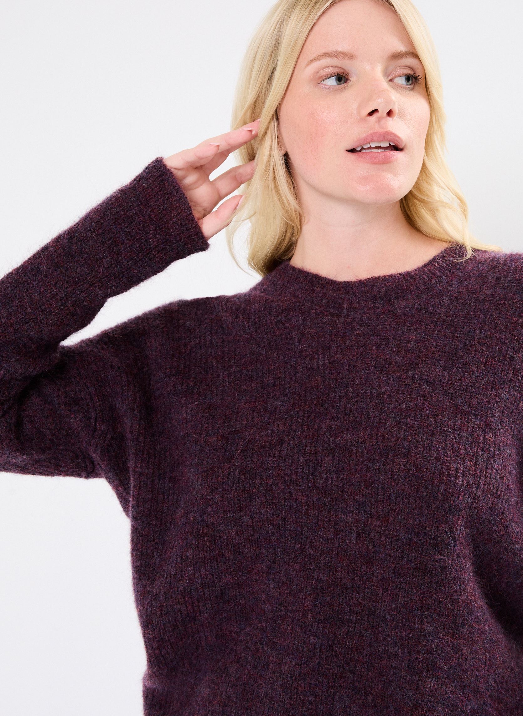 Pullover PHILIPPO damen violett Maison Hotel Pullover PHILIPPO damen violett Grape