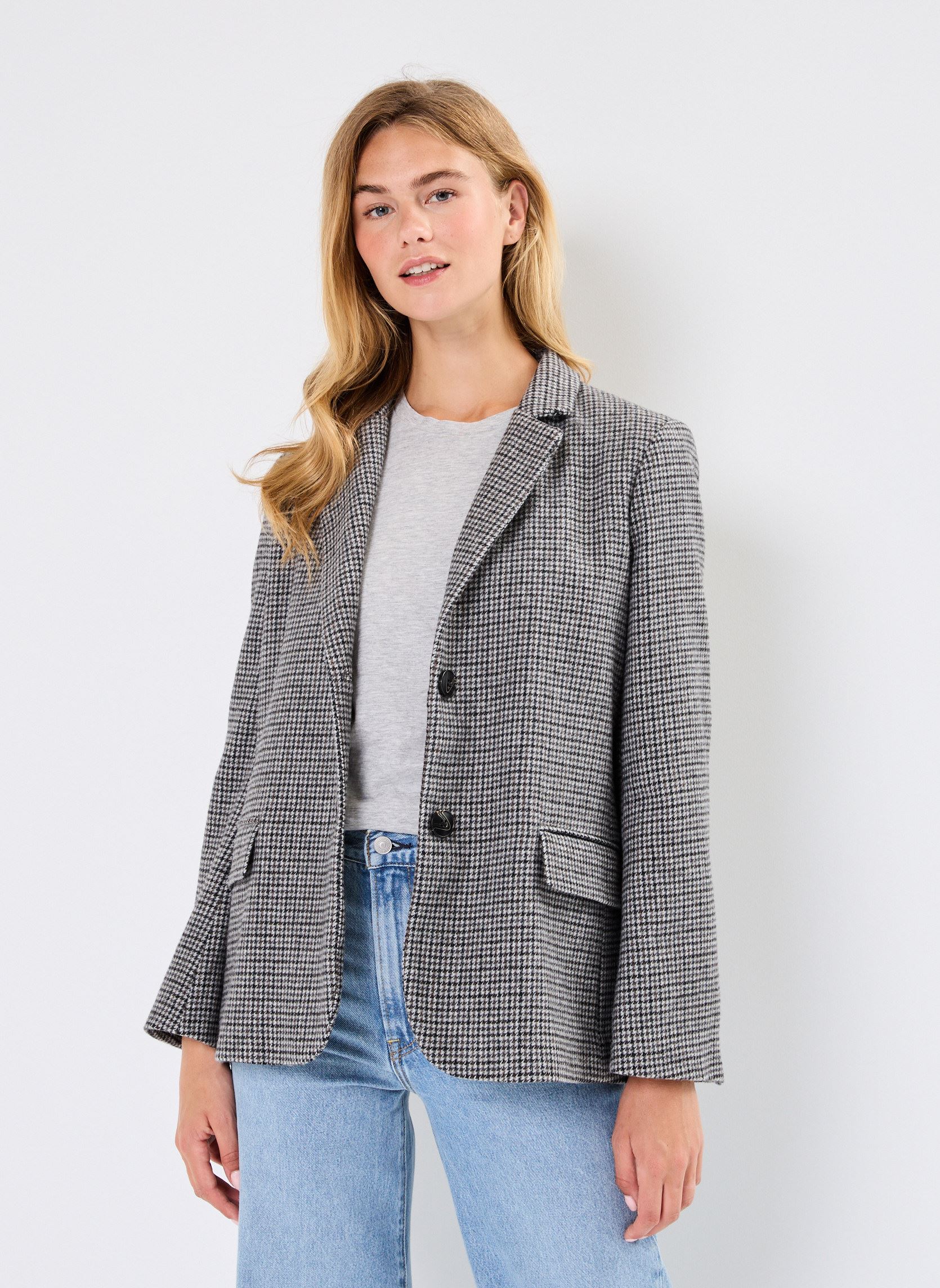 Blazer LOUISE damen grau Maison Hotel Blazer LOUISE damen grau Fossil