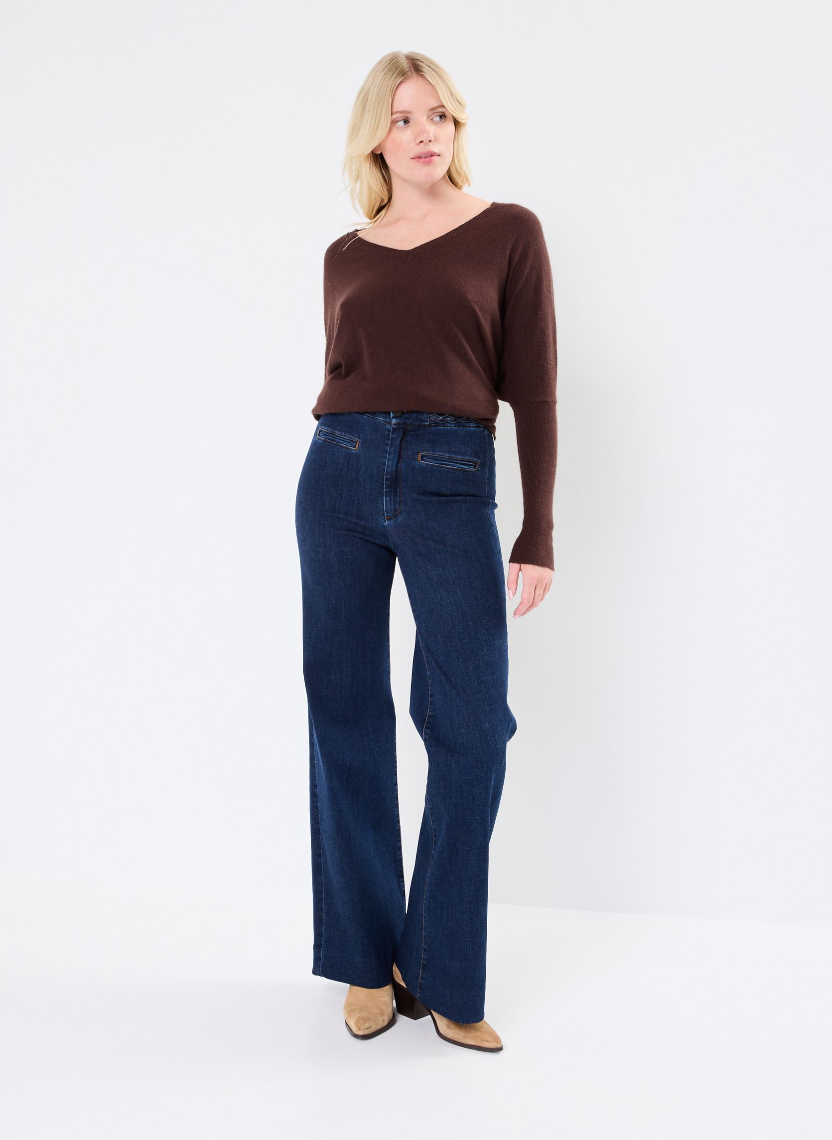 Weite Jeans ROSS damen blau Maison Hotel Weite Jeans ROSS damen blau Denim