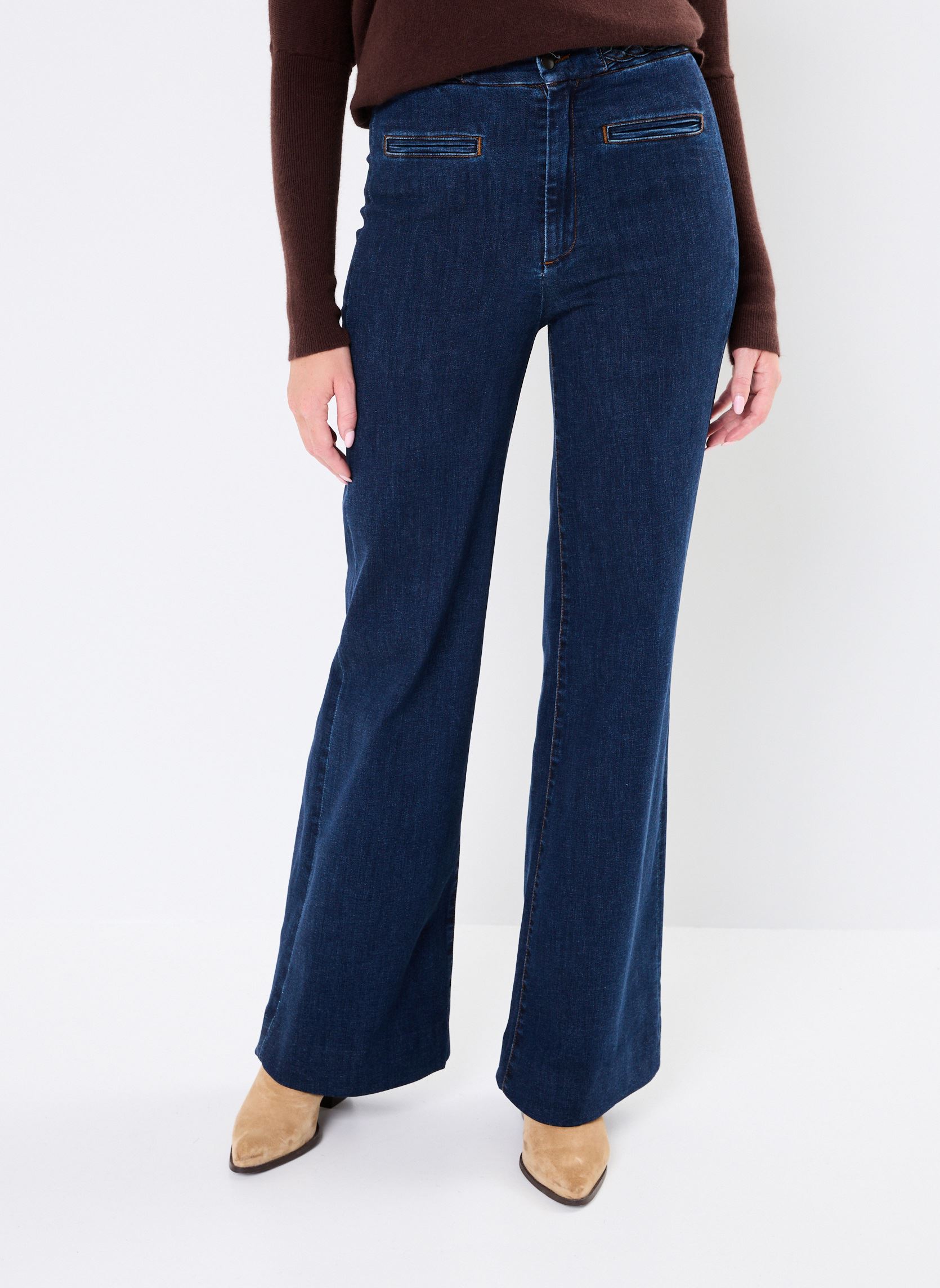 Weite Jeans ROSS damen blau Maison Hotel Weite Jeans ROSS damen blau Denim