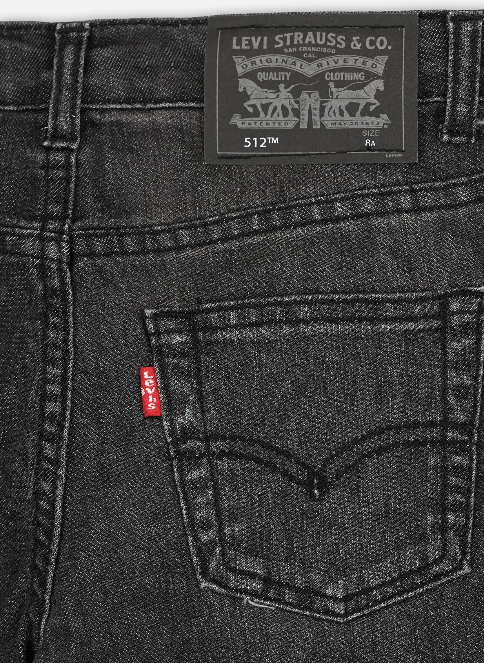 Jeans droits Levi's 512 Slim Taper Jean garçon gris Levi's Kids Jeans droits Levi's 512 Slim Taper Jean garçon gris ROUTE 66