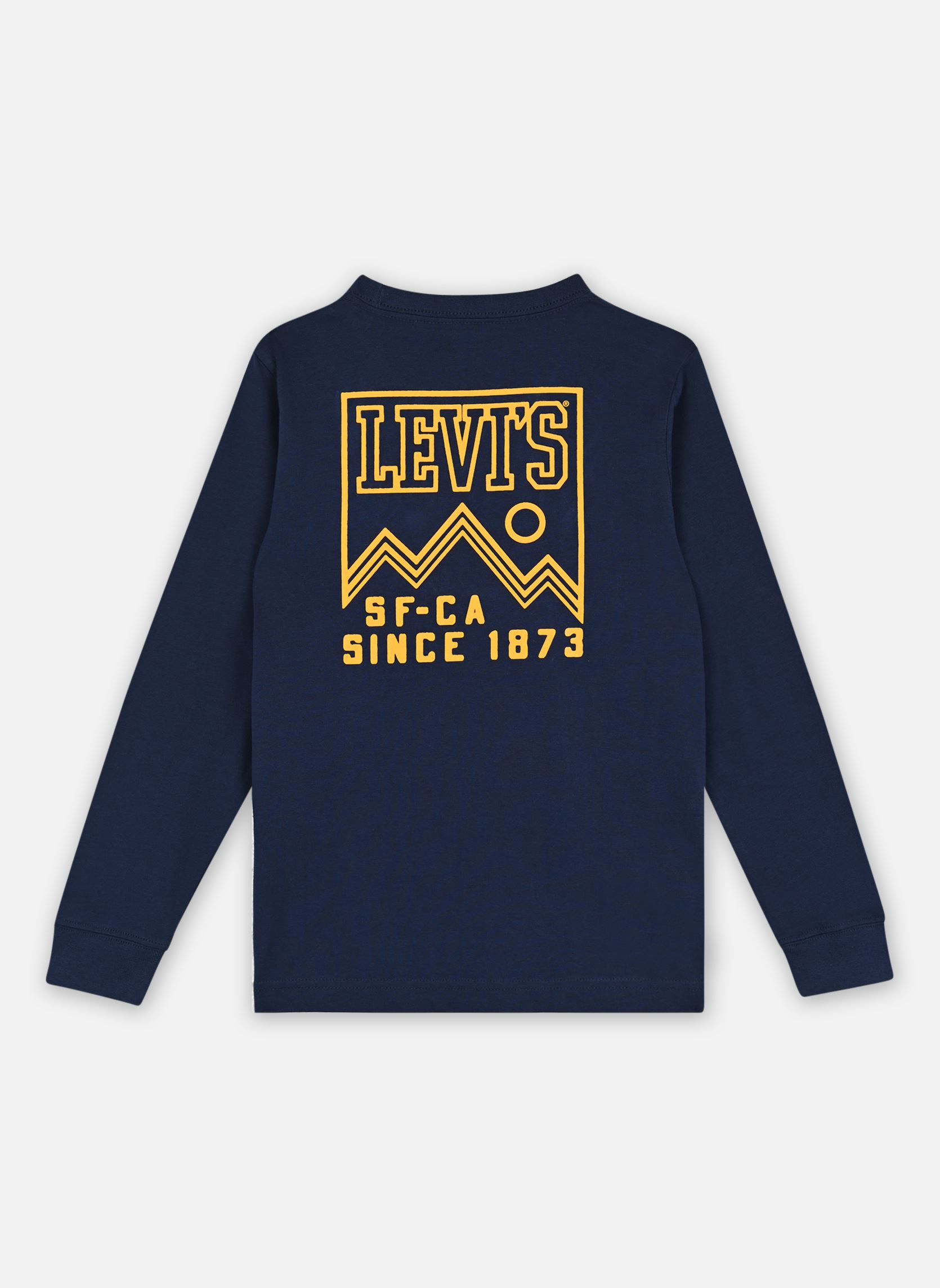 T-shirts met lange mouwen Levi's High Peaks Ls Tee jongens blauw Levi's Kids T-shirts met lange mouwen Levi's High Peaks Ls Tee jongens blauw DRESS BLUES