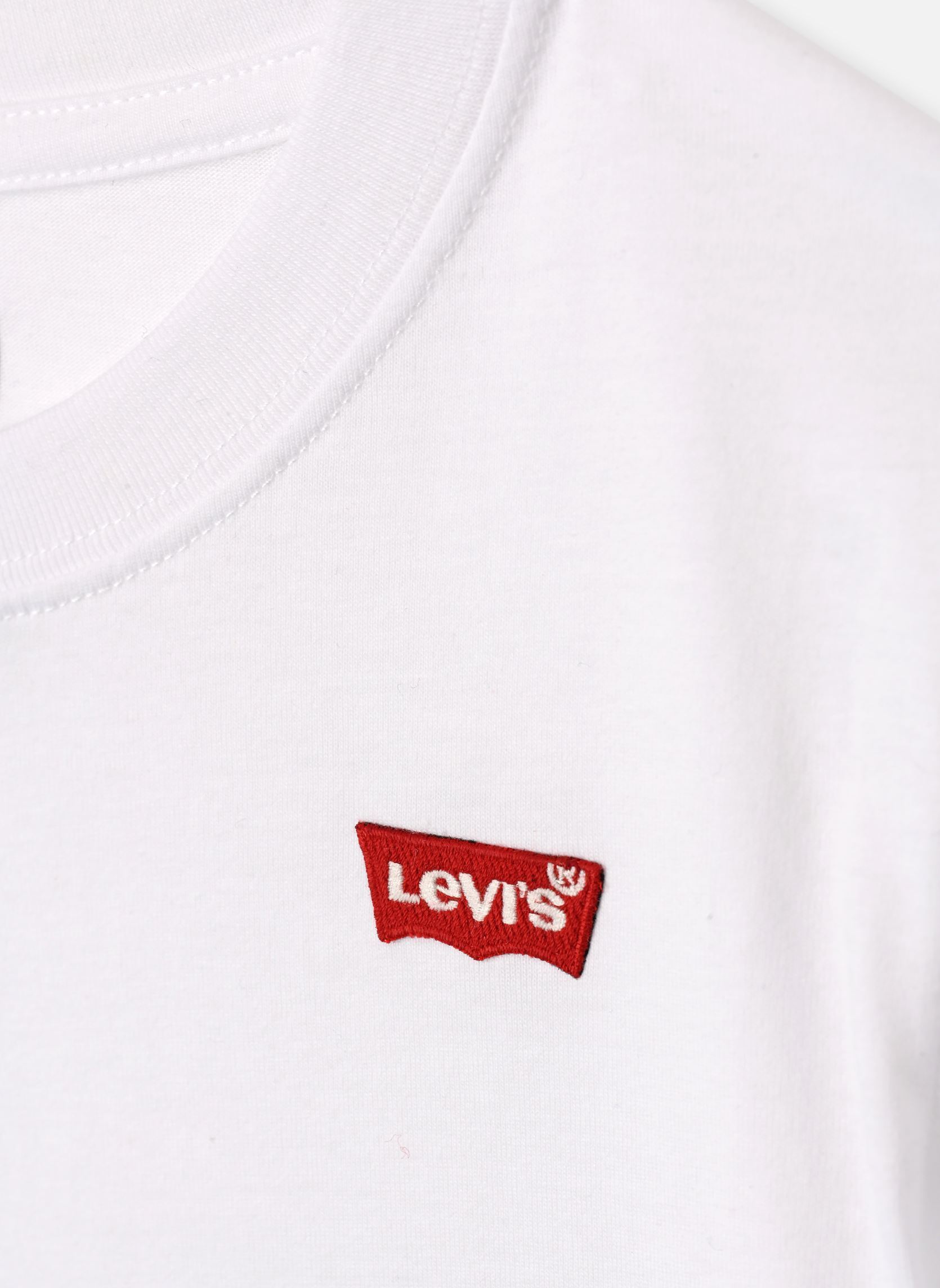 Tee-shirts manches longues Levi's LS Batwing Chesthit Tee garçon blanc Levi's Kids Tee-shirts manches longues Levi's LS Batwing Chesthit Tee garçon blanc White