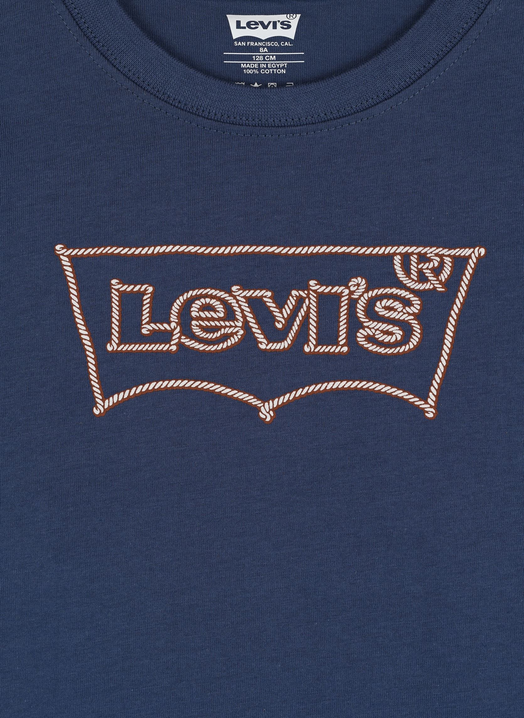 Tee-shirts manches longues Levi's Rope Batwing Ls Tee garçon bleu Levi's Kids Tee-shirts manches longues Levi's Rope Batwing Ls Tee garçon bleu VINTAGE INDIGO