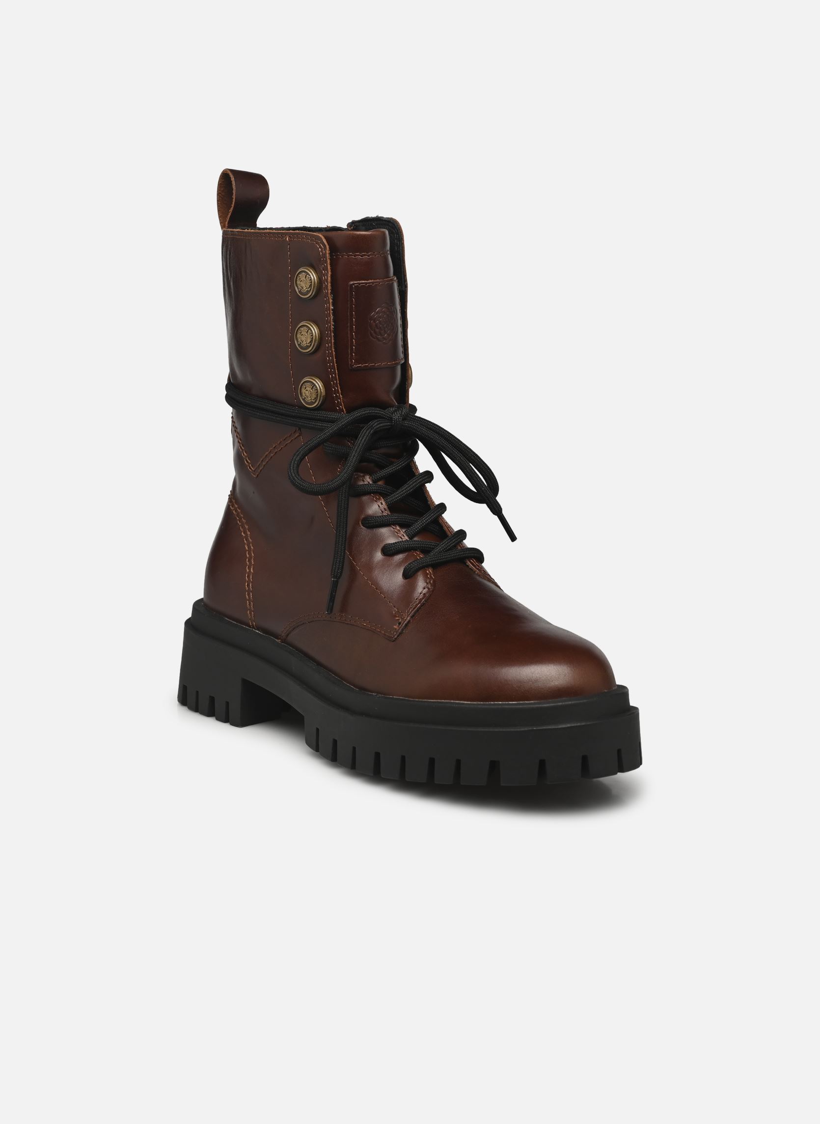 Bottines à lacets Hortense femme marron Karston Bottines à lacets Hortense femme marron marron