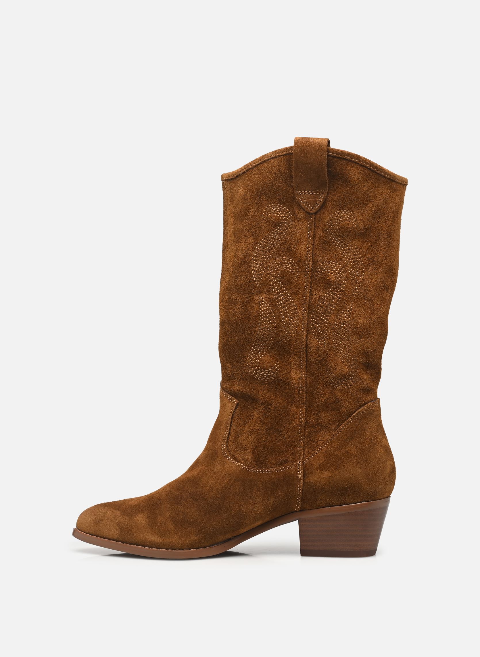 Cowboy-Stiefeletten Lys damen braun Karston Cowboy-Stiefeletten Lys damen braun Camel