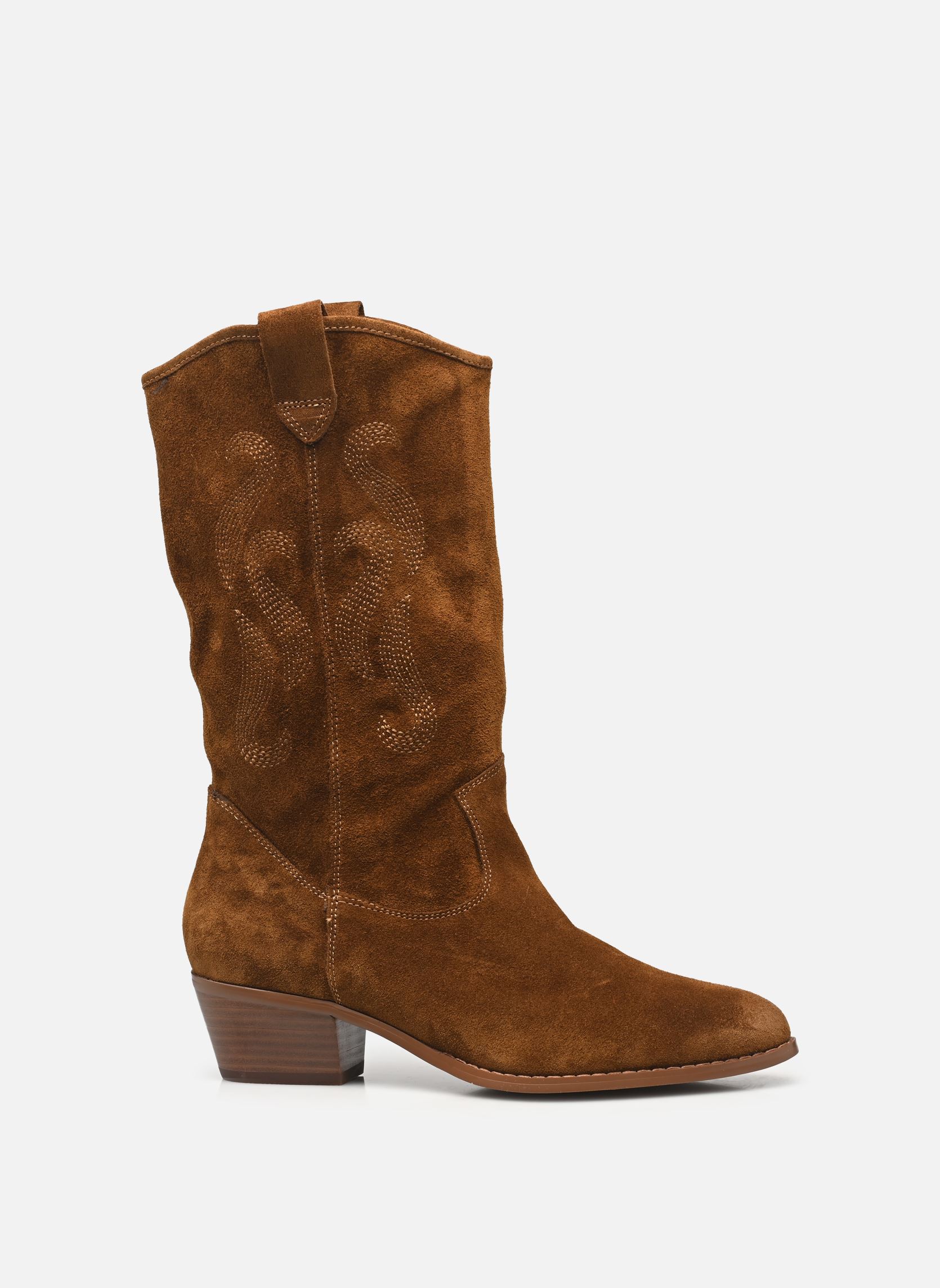 Cowboy-Stiefeletten Lys damen braun Karston Cowboy-Stiefeletten Lys damen braun Camel