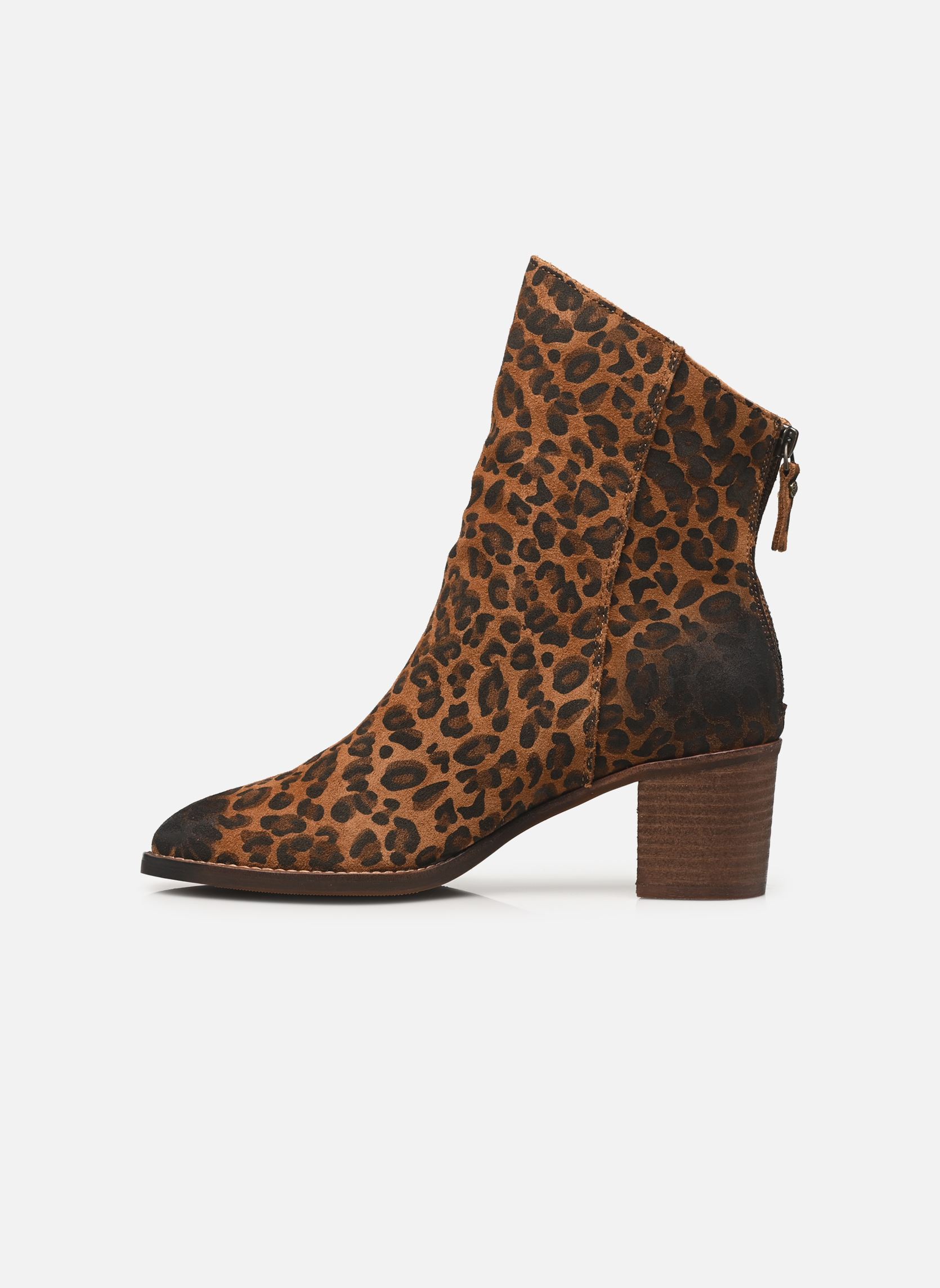 Enkellaarzen en boots Oxalys dames bruin Karston Enkellaarzen en boots Oxalys dames bruin CROUTE LEOPARD