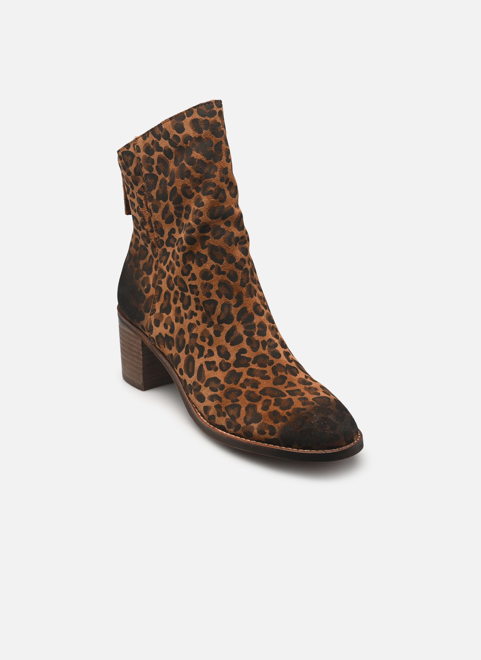 Enkellaarzen en boots Oxalys dames bruin Karston Enkellaarzen en boots Oxalys dames bruin CROUTE LEOPARD