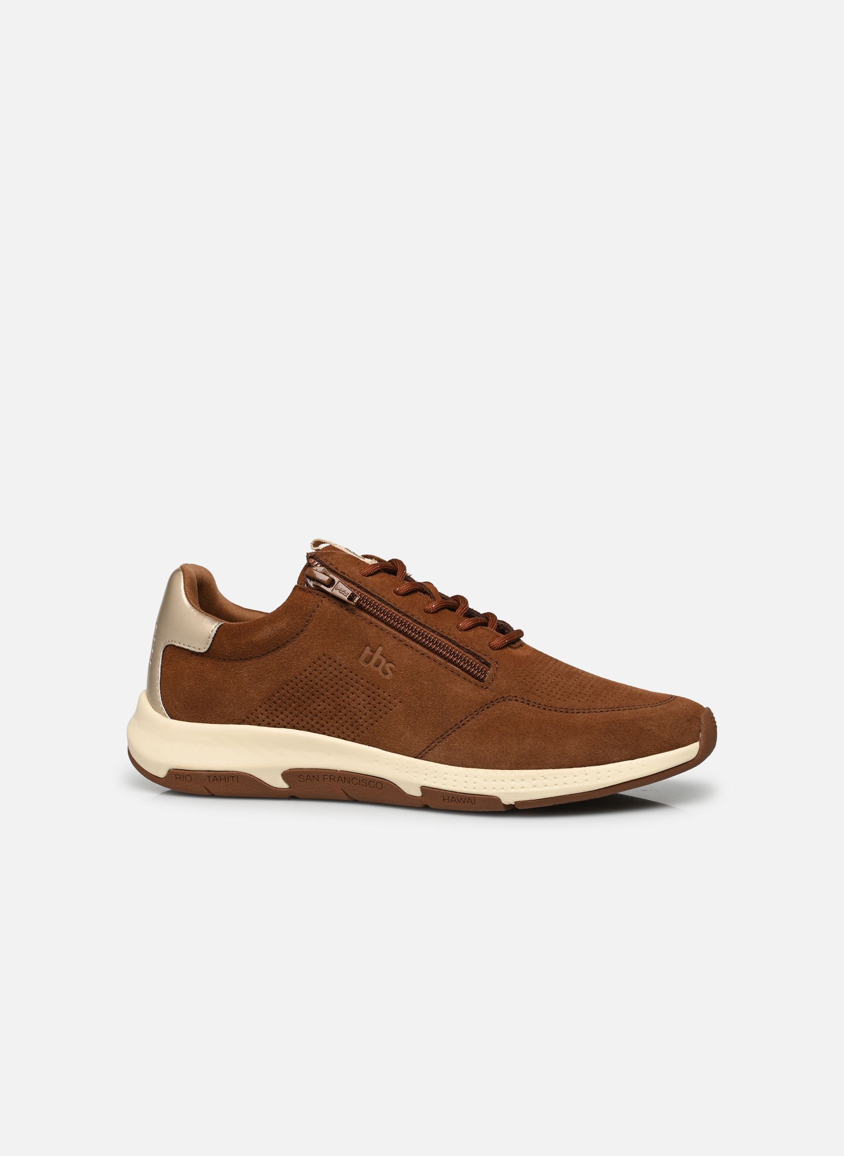Lage sneakers Julizip dames bruin TBS Lage sneakers Julizip dames bruin TAN + DORE